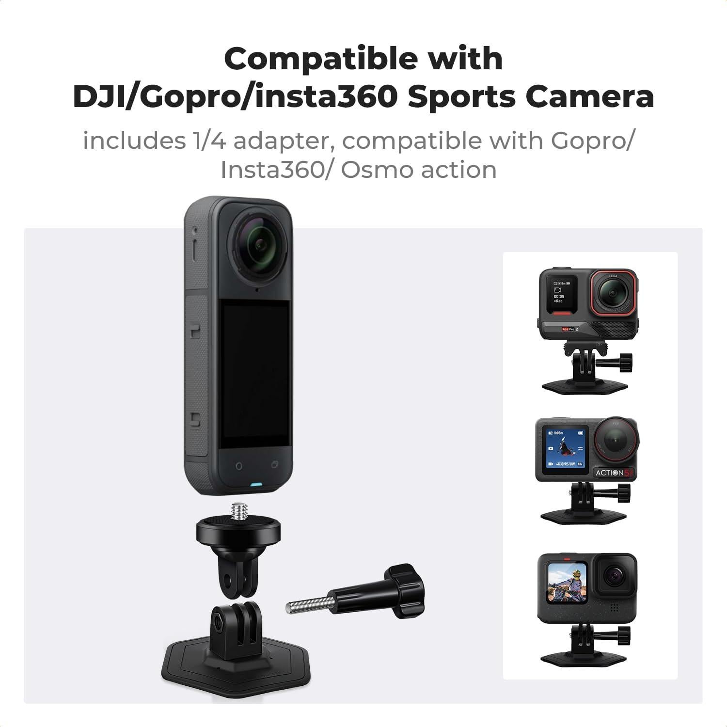 K&F Concept 3Pack Montaje Adhesivo Flexible para Cámaras de Acción