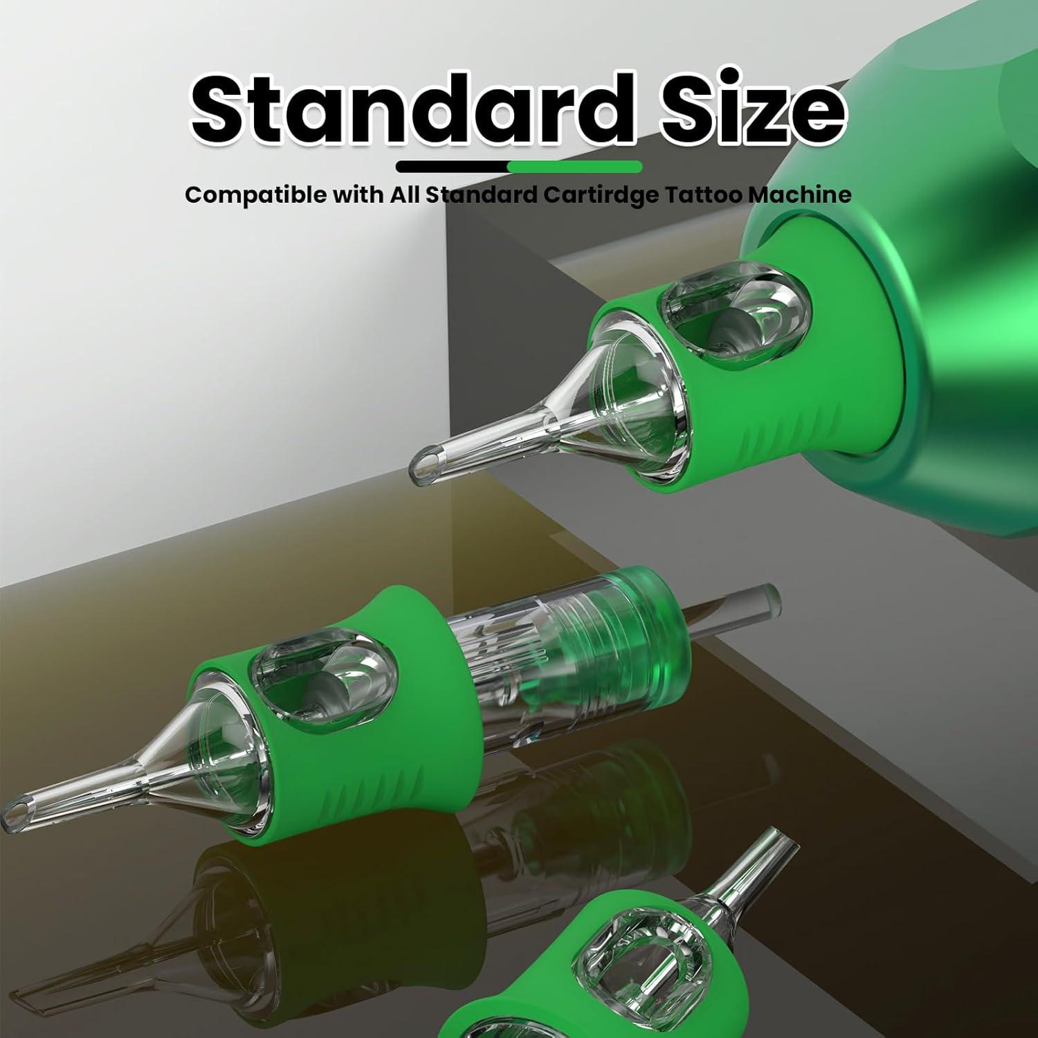 Agujas de Tatuaje Wormhole 20 Pcs 1RL Cartucho Desechable