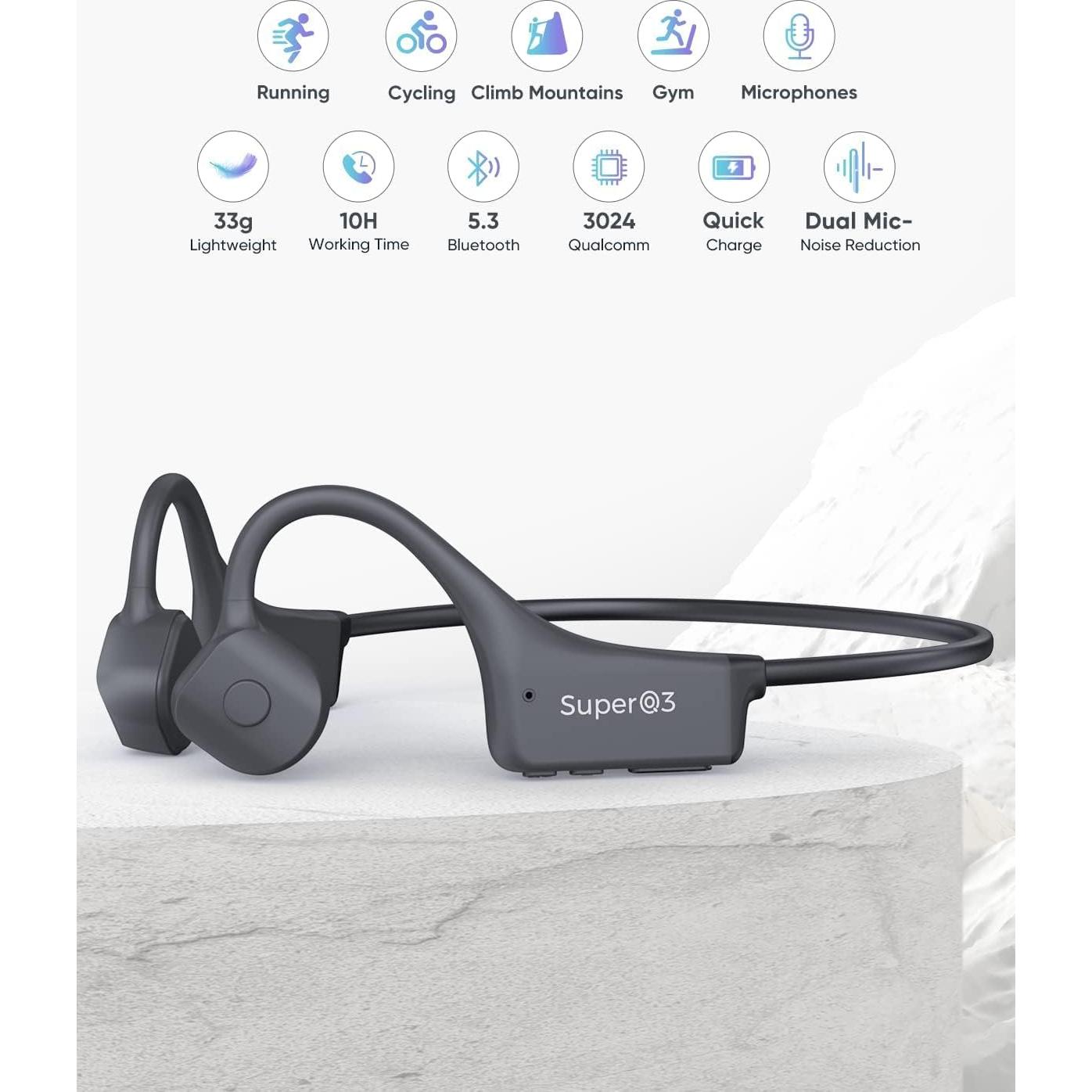 Auriculares Inalámbricos Bluetooth 5.2 Youthwhisper SuperQ3 IP67