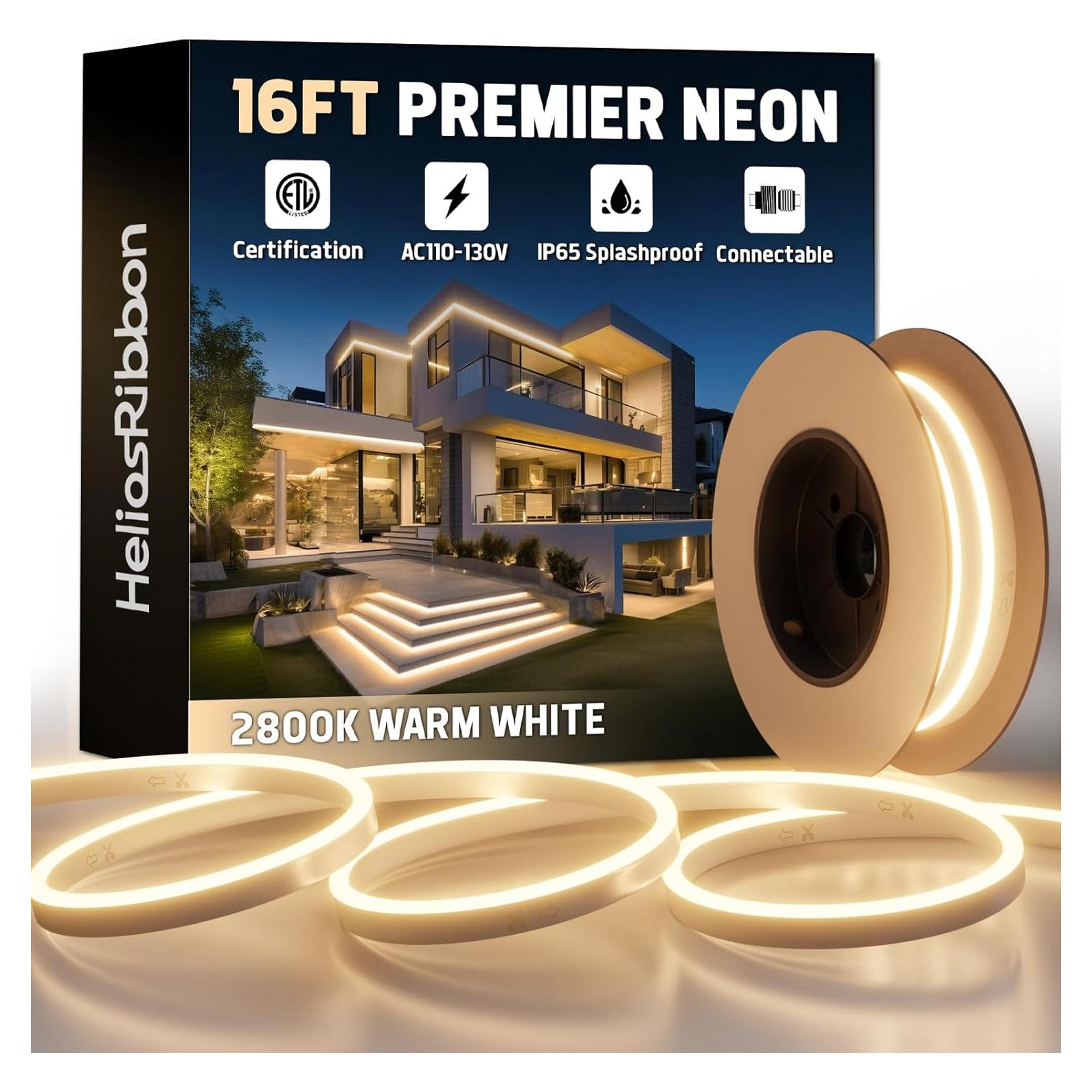 Tira de Neón LED 5M LMD 2800K Blanco Cálido Impermeable