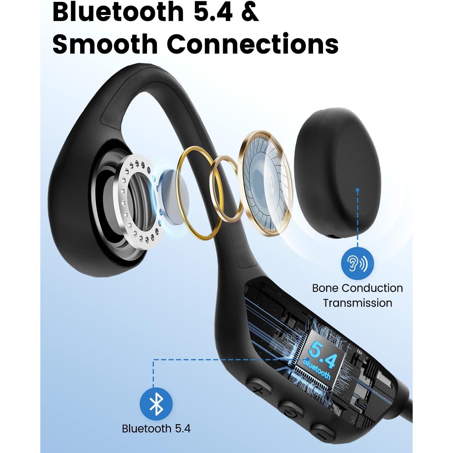 Auriculares Inalámbricos Bluetooth 5.3 BANOSHALO X7s IPX8