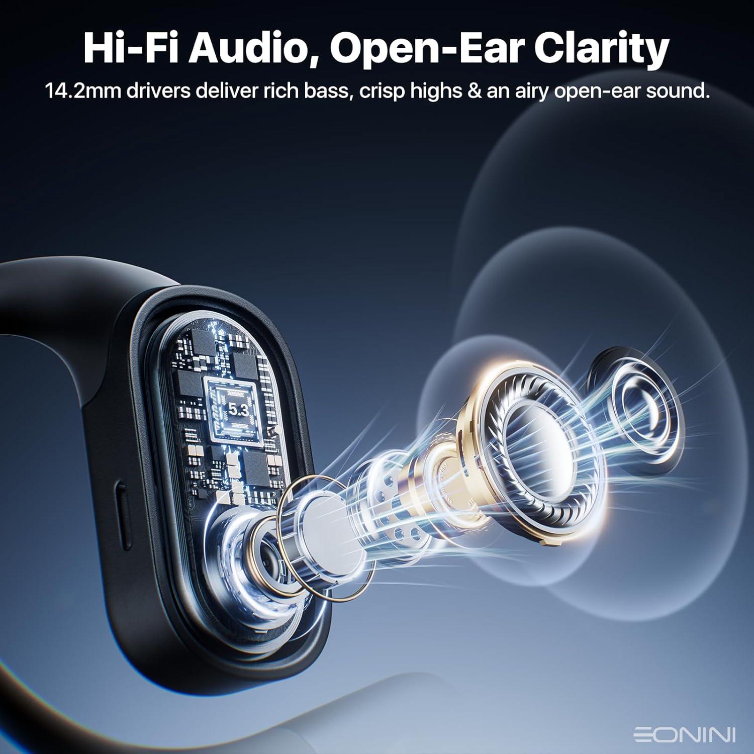 Auriculares Inalámbricos Bluetooth Open Ear Y70 - 40 Horas, IPX5