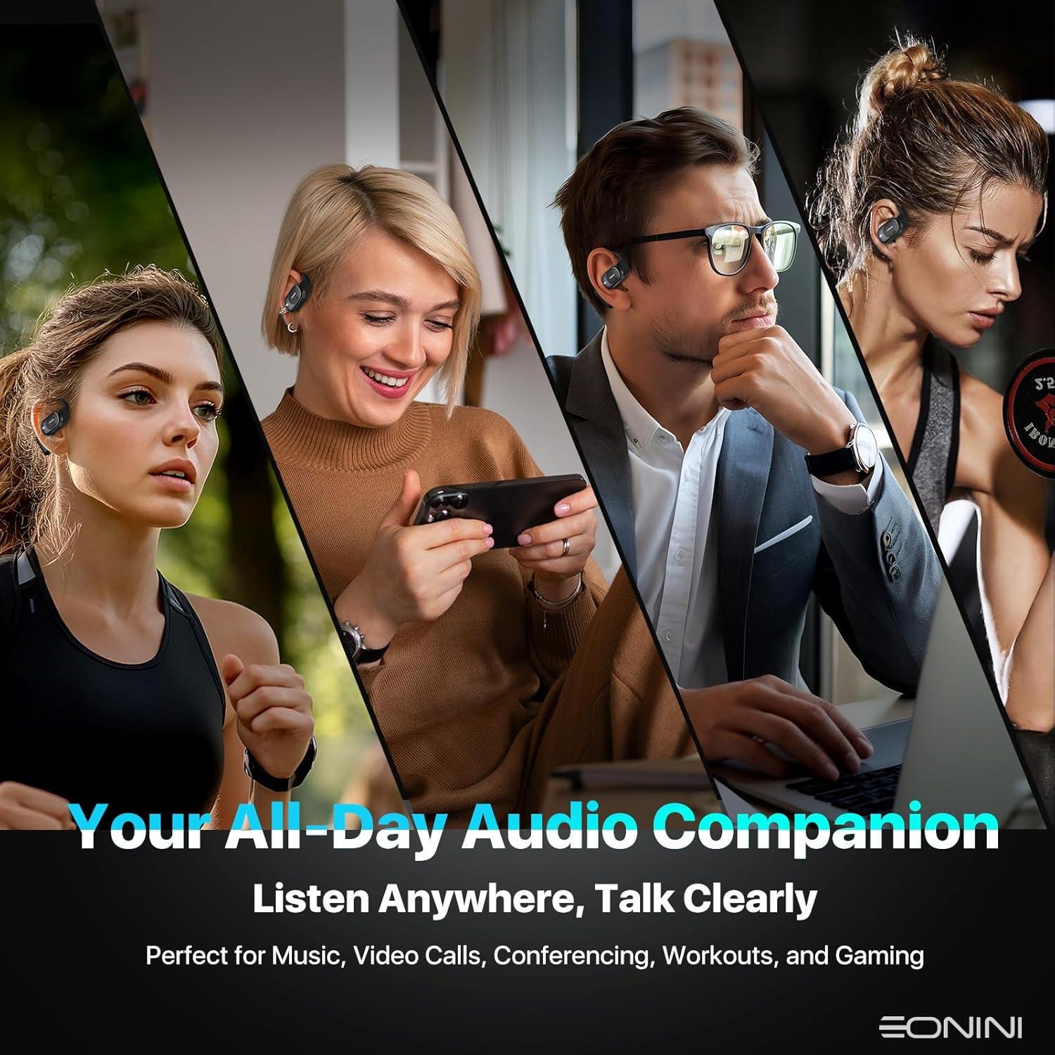 Auriculares Inalámbricos Bluetooth Open Ear Y70 - 40 Horas, IPX5