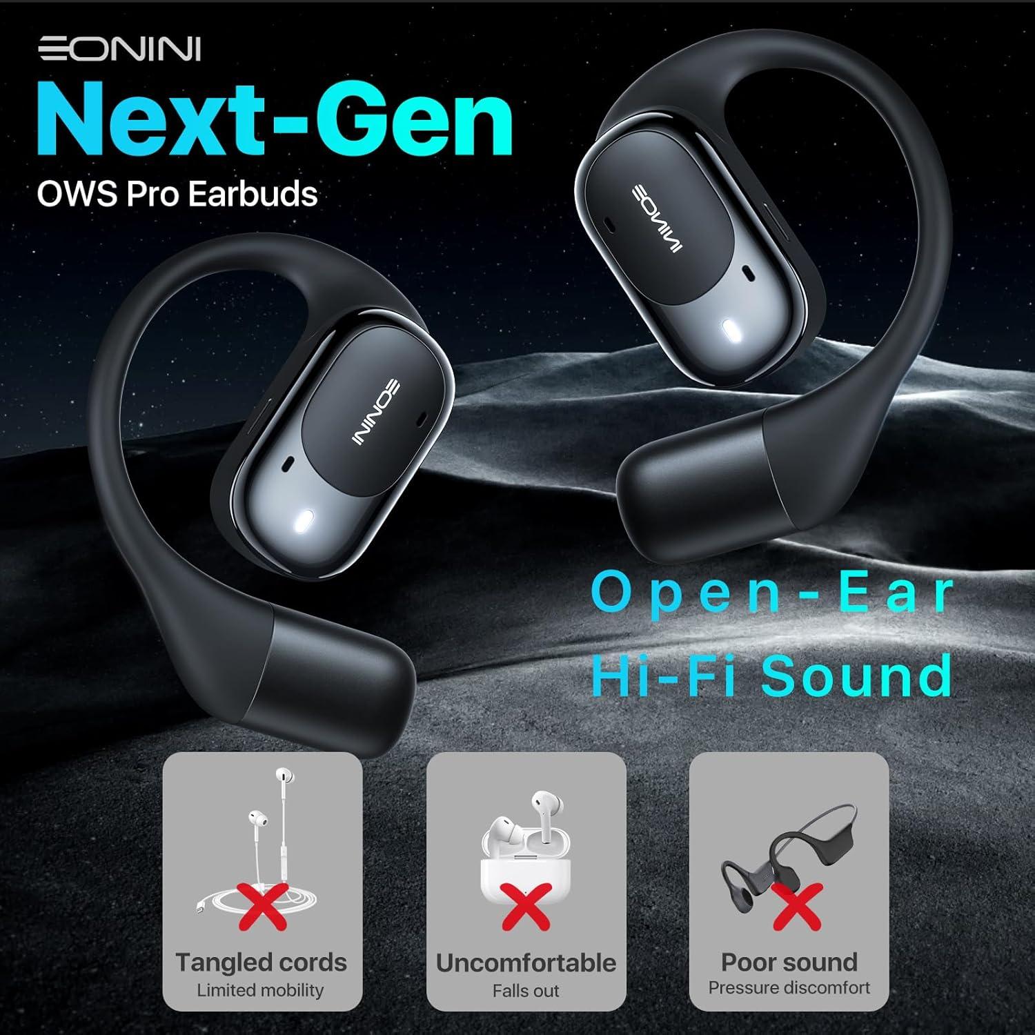 Auriculares Inalámbricos Bluetooth Open Ear Y70 - 40 Horas, IPX5