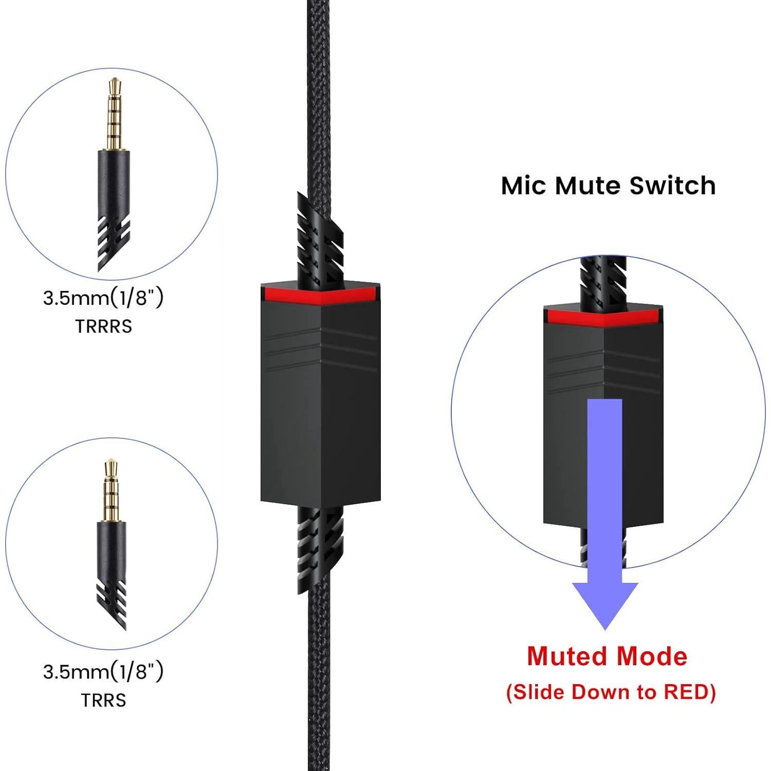 Cable de Audio Weishan A40 para Auriculares Astro A10/A40 TR 2m