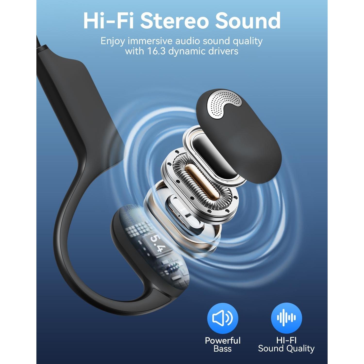 Auriculares Bluetooth V3 GREYOLK con micrófono y cancelación de ruido