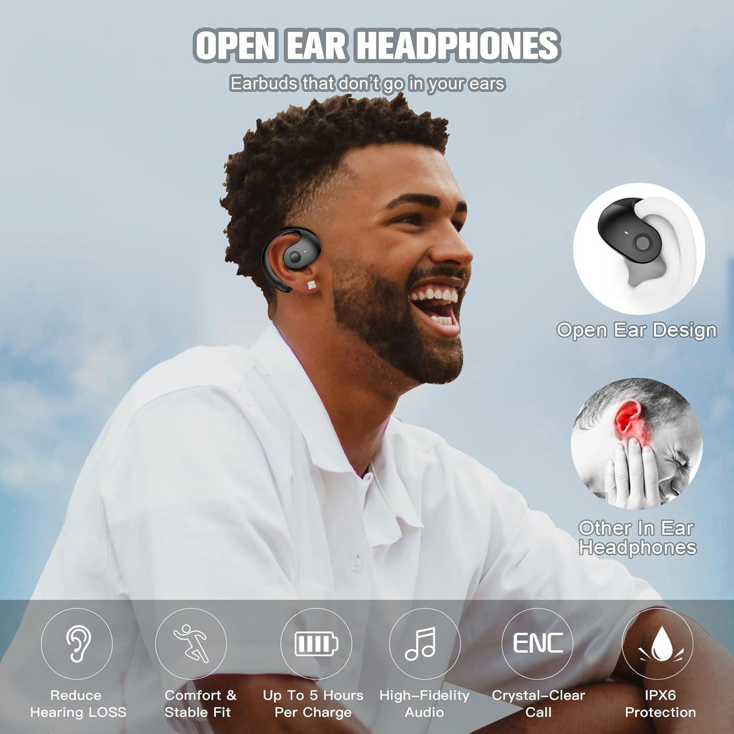 Auriculares Inalámbricos Conducción Ósea JM13 Bluetooth 5.3