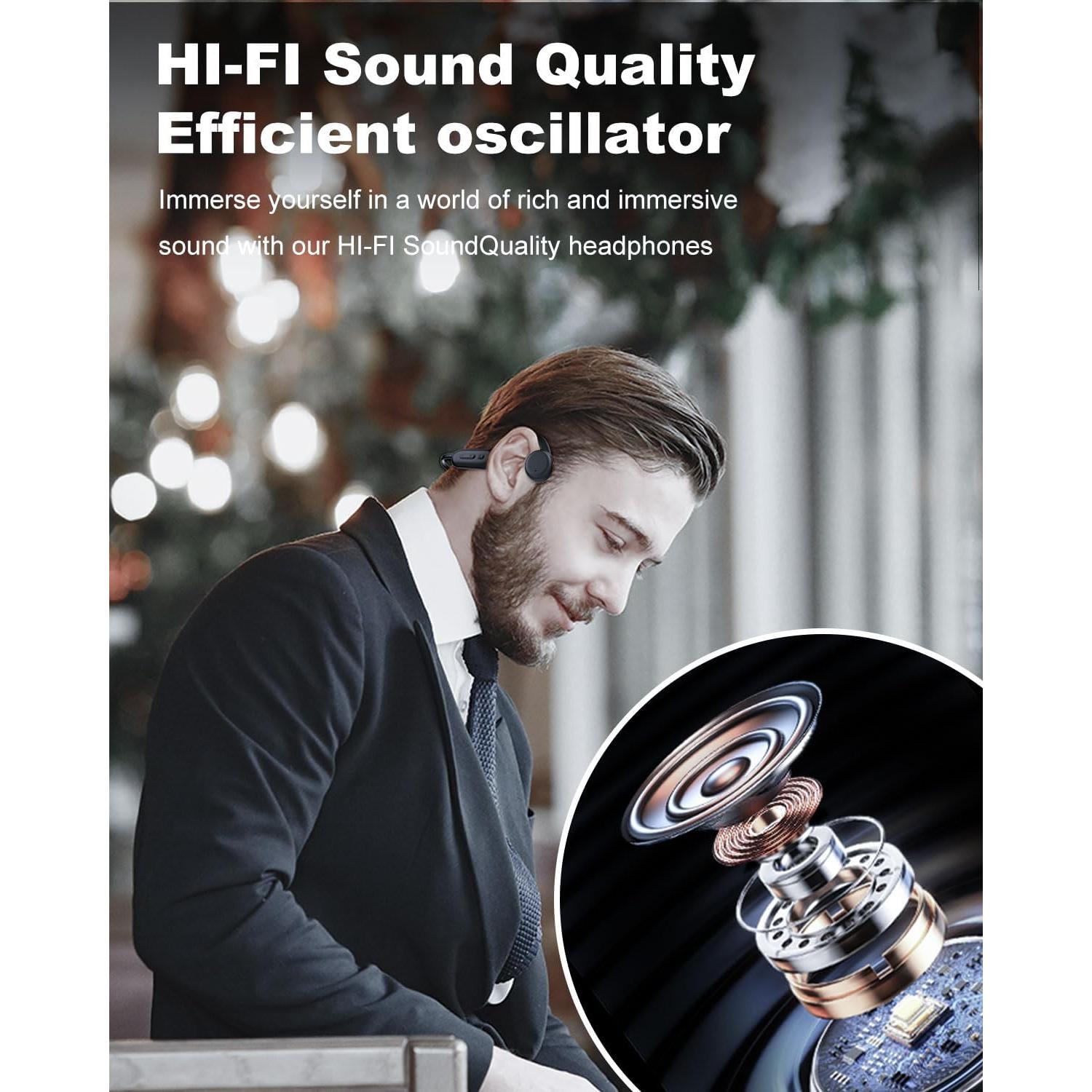 Auriculares de Conducción Ósea FEICO 32GB MP3 Impermeables IP68