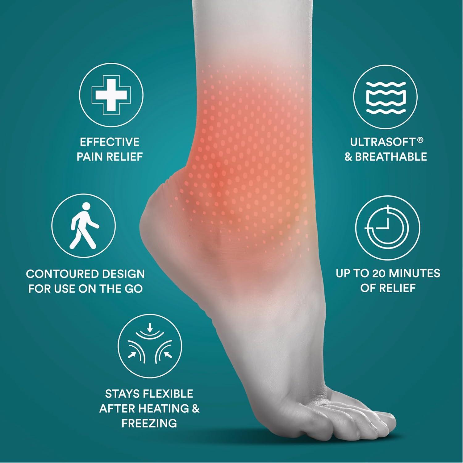 Manga de Tobillo de Gel Caliente y Frío Homedics 24.5x10 cm
