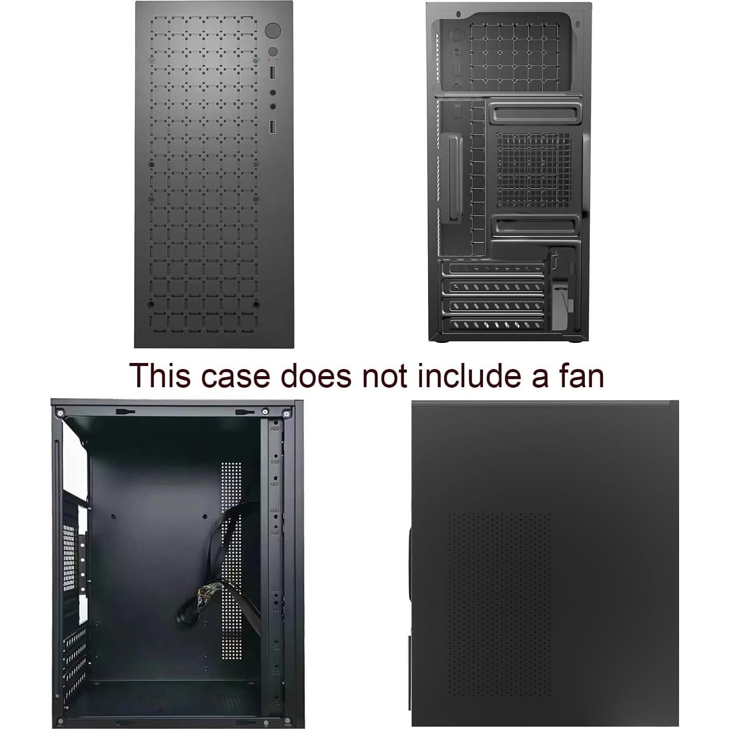 Caja de PC Micro ATX TGDGAMER H6-3000 Airflow, Negro