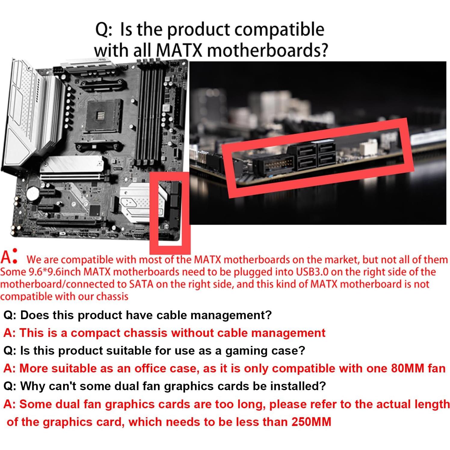 Caja de PC Micro ATX TGDGAMER H6-3000 Airflow, Negro