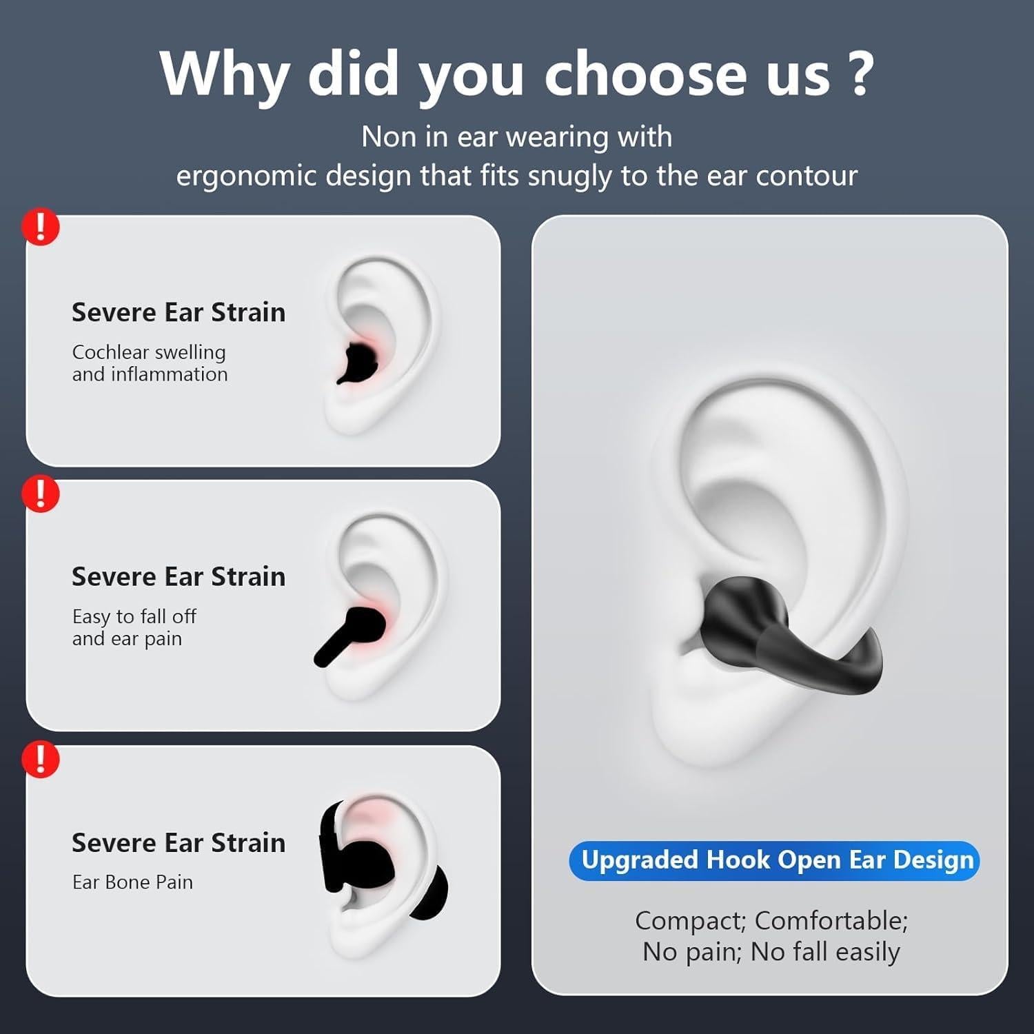 Auriculares Inalámbricos HYM Q71 Bluetooth 5.3 con Estuche Carga