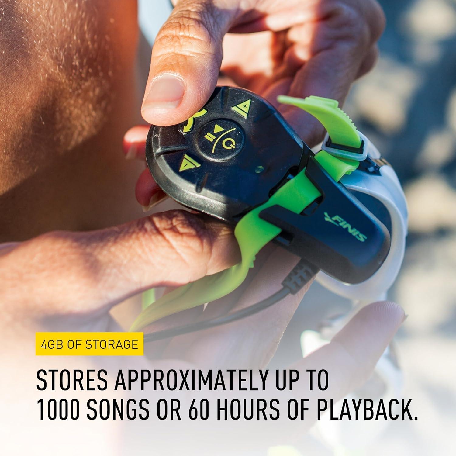 Reproductor MP3 Subacuático FINIS Duo - Auriculares Conducción Ósea 4GB