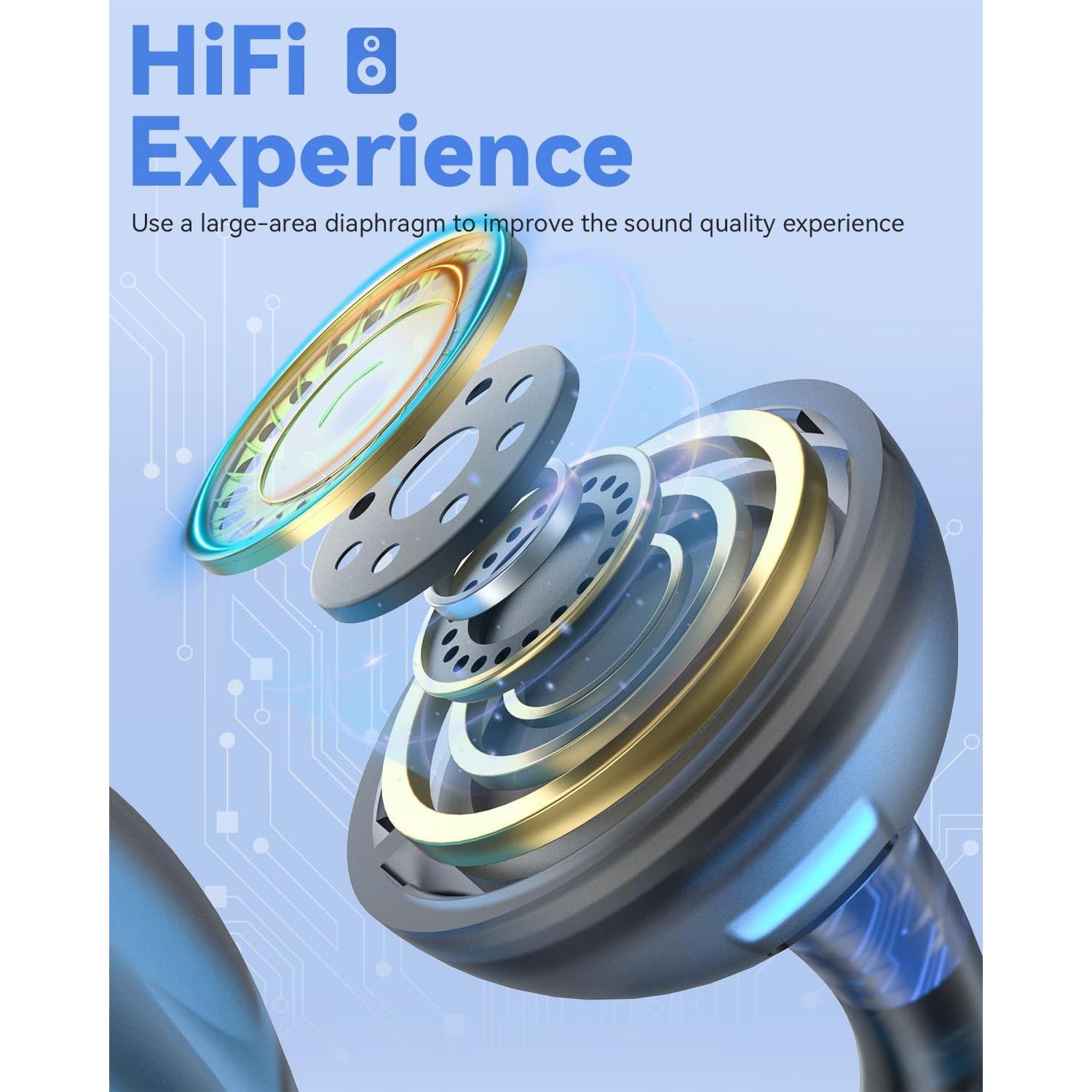 Auriculares Inalámbricos ANSTEN YJ79 - Bluetooth 5.4, 30H Batería