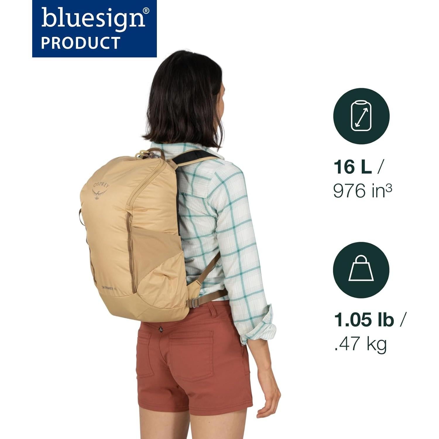 Mochila de Senderismo Osprey Skimmer 16L para Mujeres Marrón