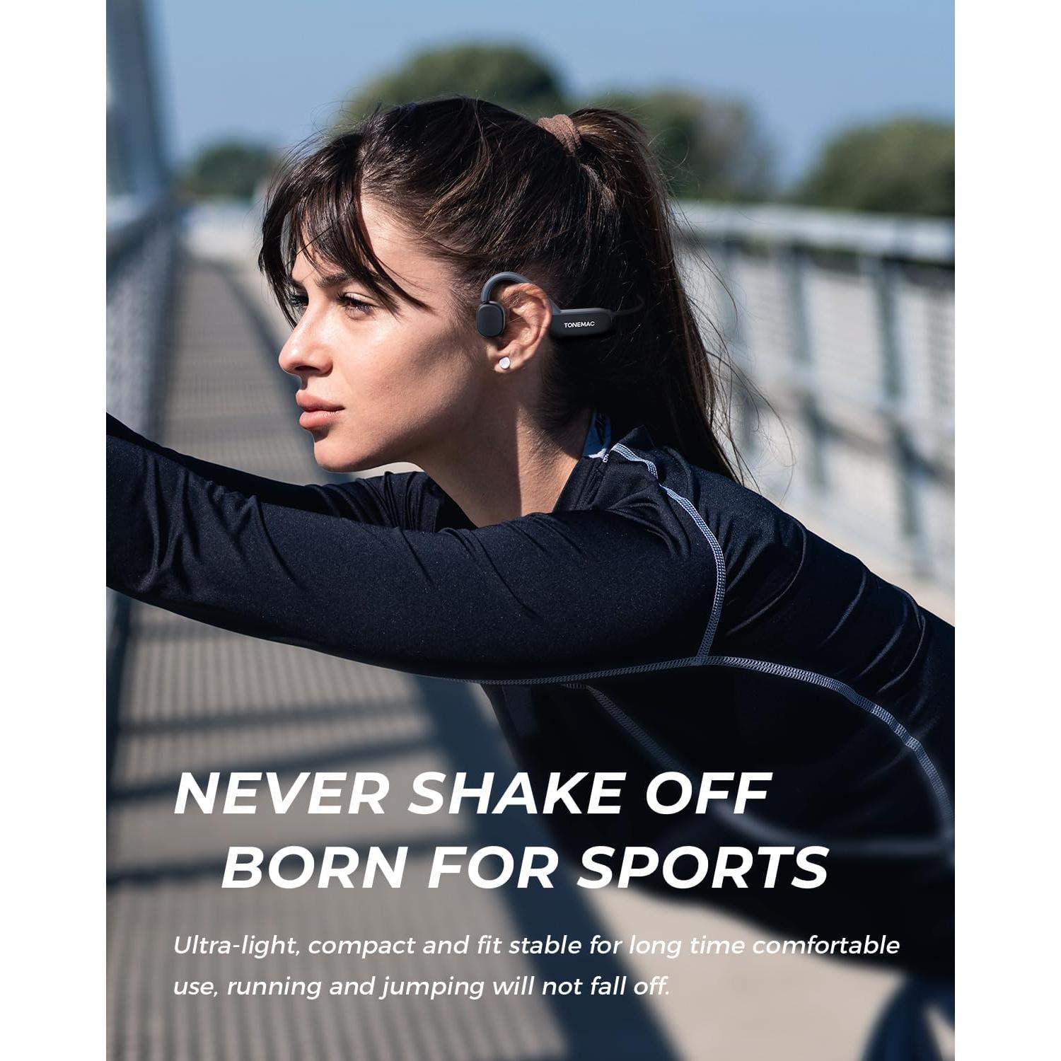 Auriculares Inalámbricos Bluetooth 5.3 TONEAMC K2 Conducción Ósea