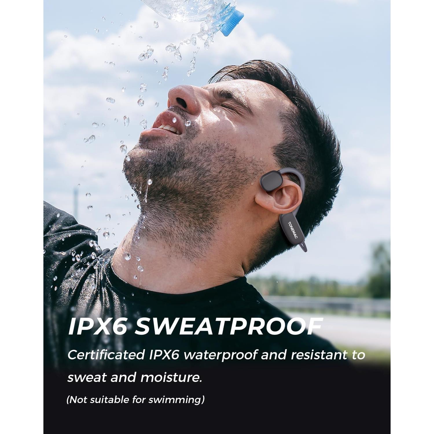 Auriculares Inalámbricos Bluetooth 5.3 TONEAMC K2 Conducción Ósea