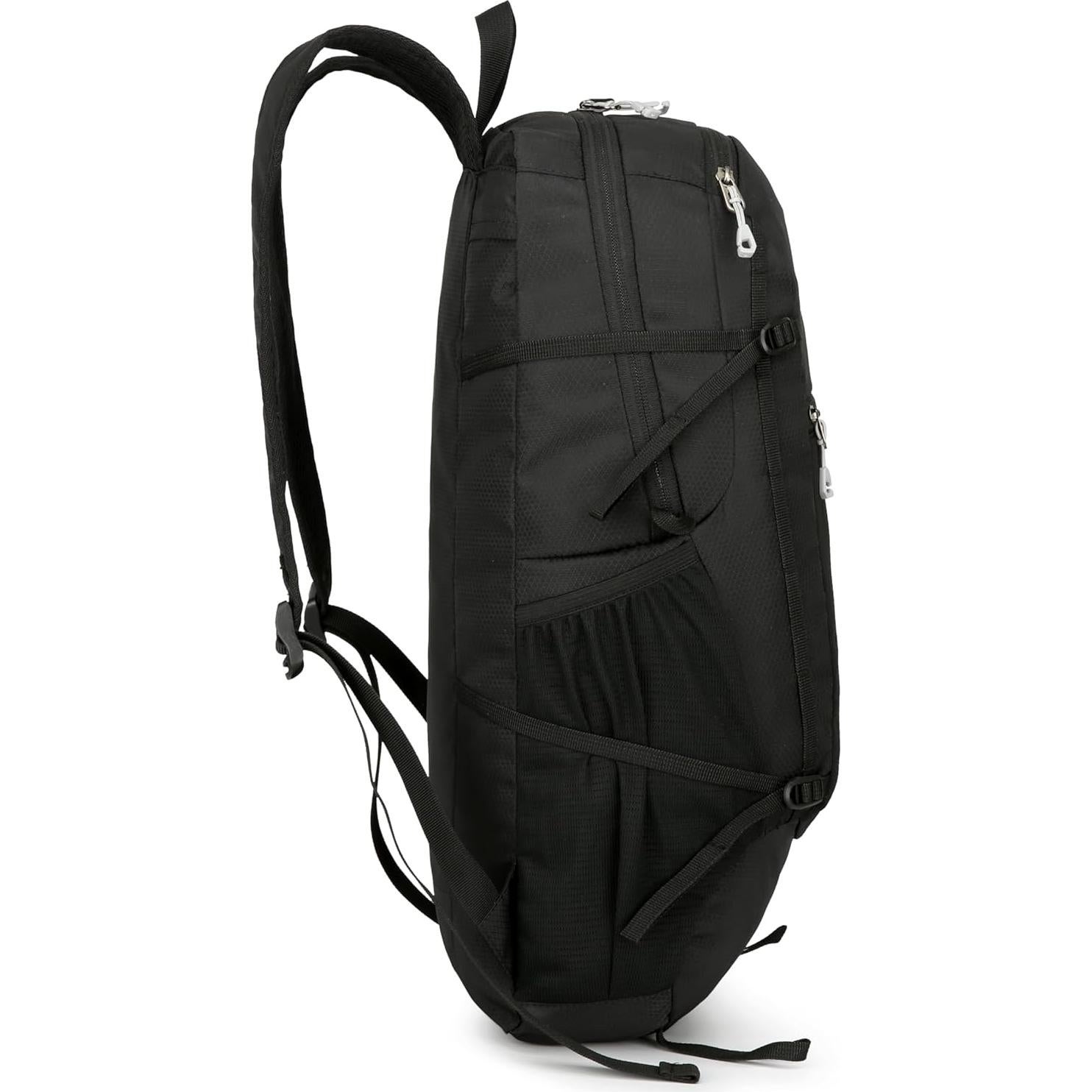 Mochila de Senderismo Plegable 30L Unisex Negra - B300