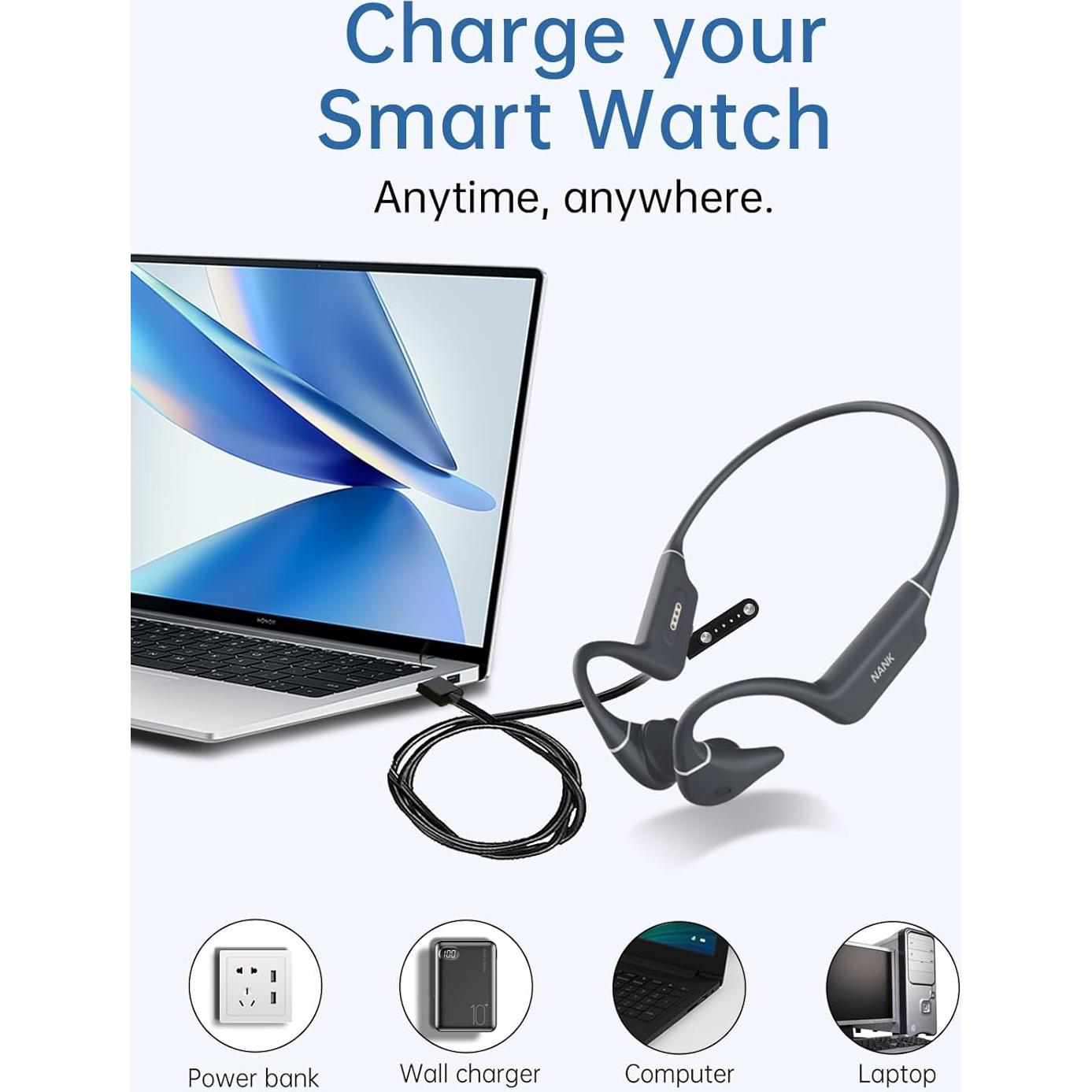 Cable de Carga Magnético USB NANK Runner Diver2 - Paquete de 2