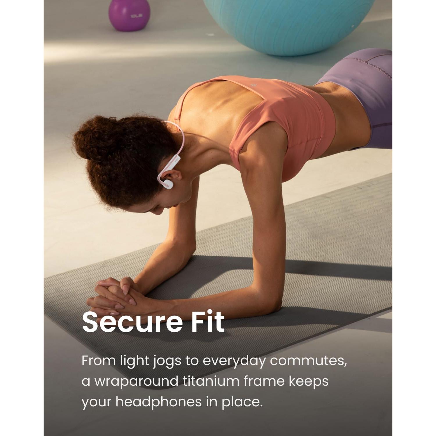 Auriculares Inalámbricos SHOKZ OpenMove Rosa - Conducción Ósea, Resistente al Sudor, 6 Horas de Batería