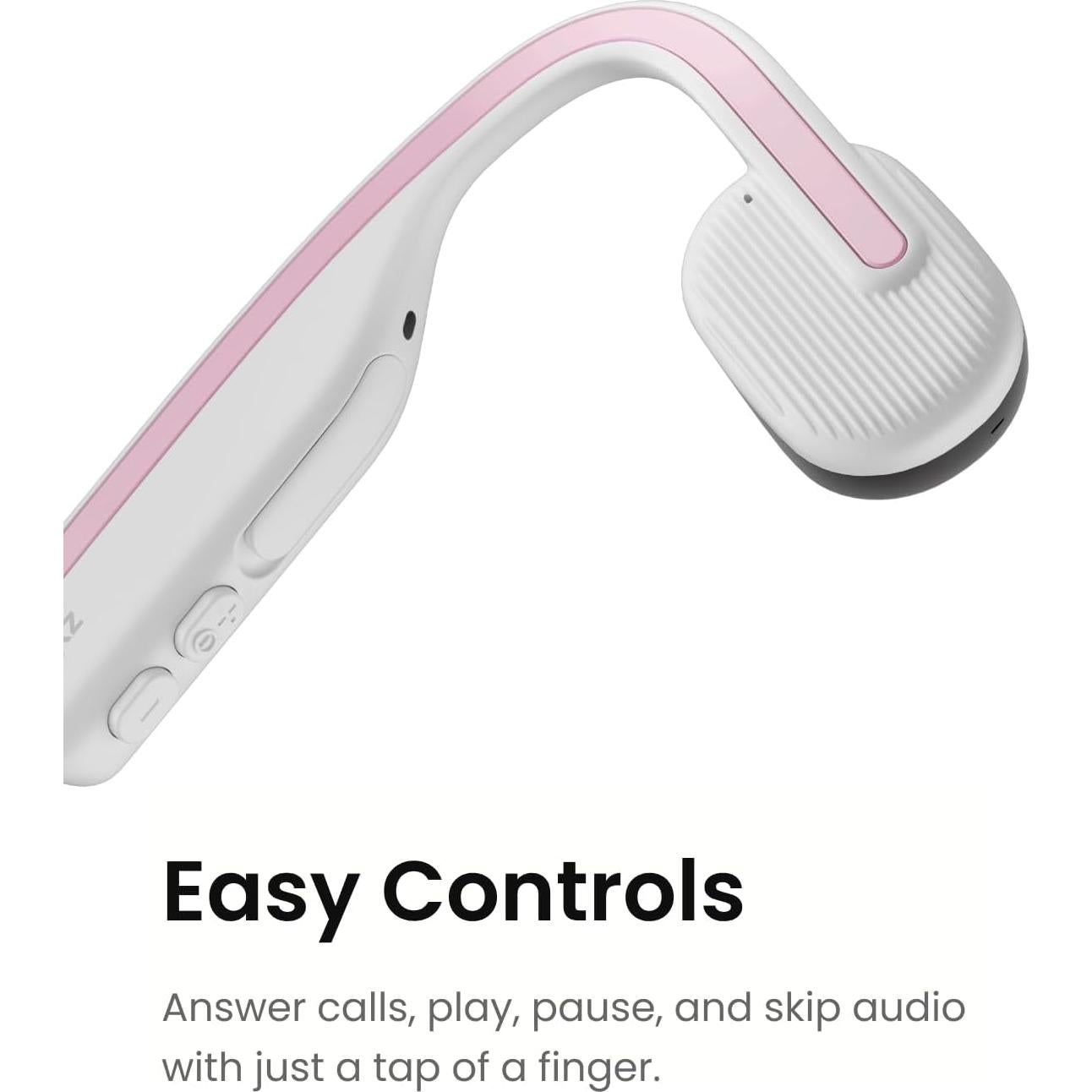 Auriculares Inalámbricos SHOKZ OpenMove Rosa - Conducción Ósea, Resistente al Sudor, 6 Horas de Batería
