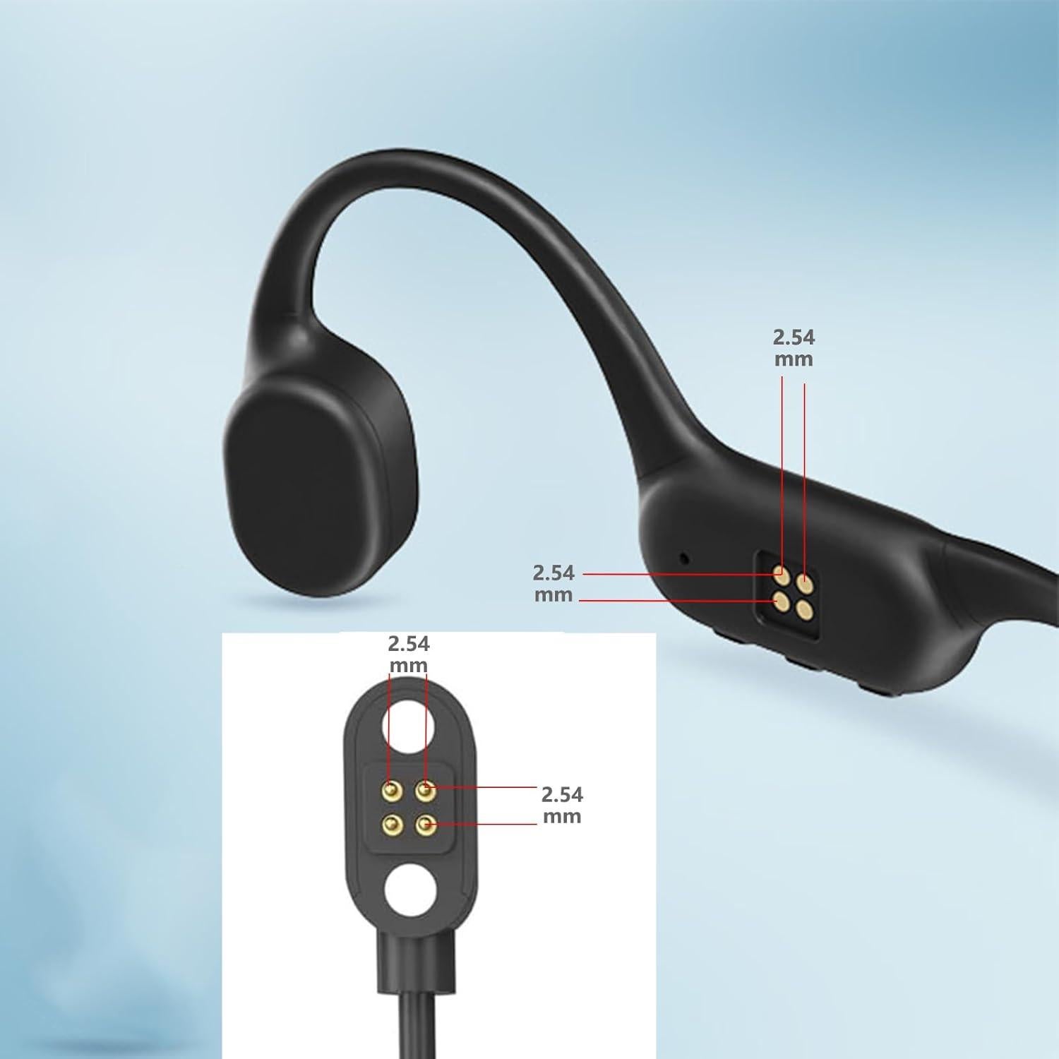 Cable de Carga Magnético 4 Pines para Auriculares Conducción Ósea