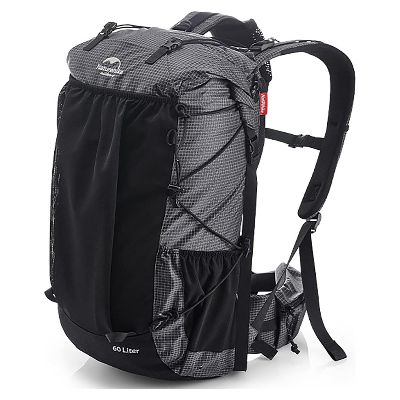 Mochila de Senderismo Naturehike 65L Ligera con Funda de Lluvia