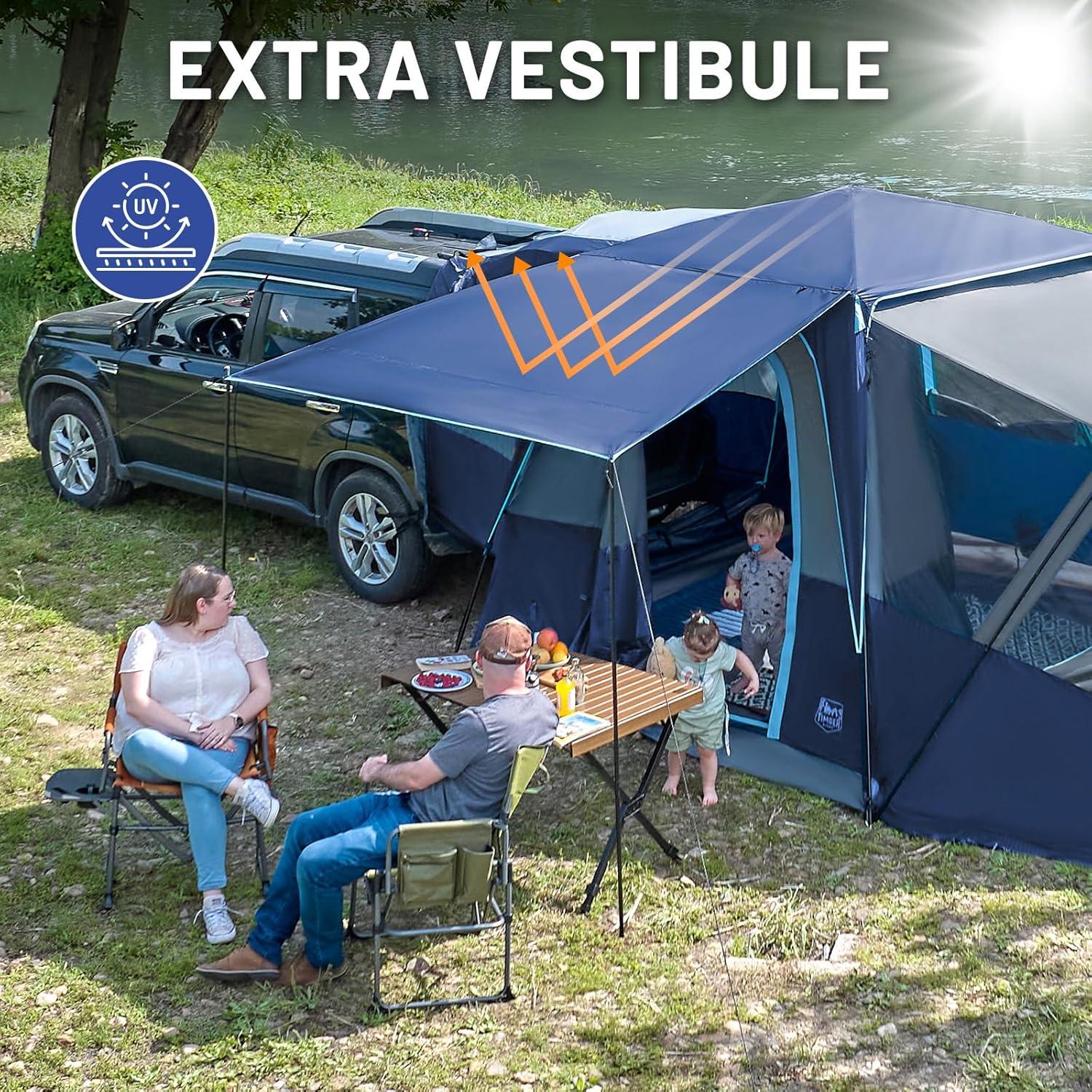 Tienda SUV Timber Ridge para 5-9 Personas, Impermeable y Portátil