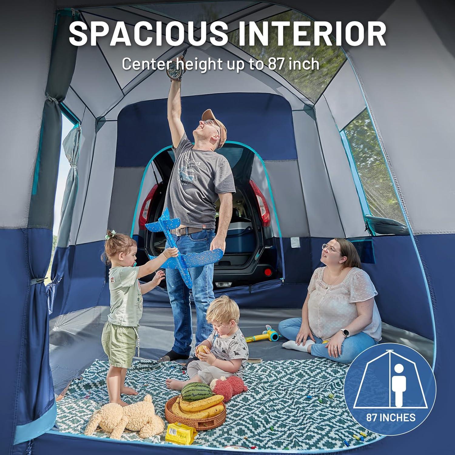 Tienda SUV Timber Ridge para 5-9 Personas, Impermeable y Portátil