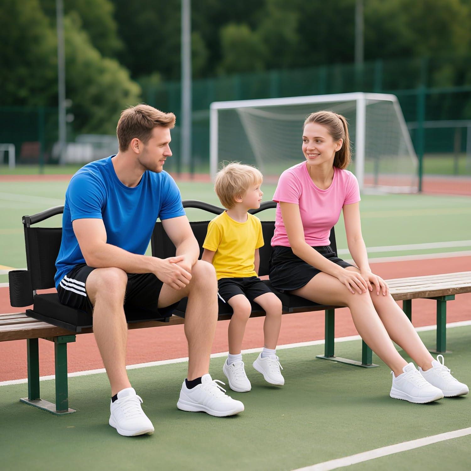 Asiento de Gradería Plegable Fragess con Respaldo y Cojín