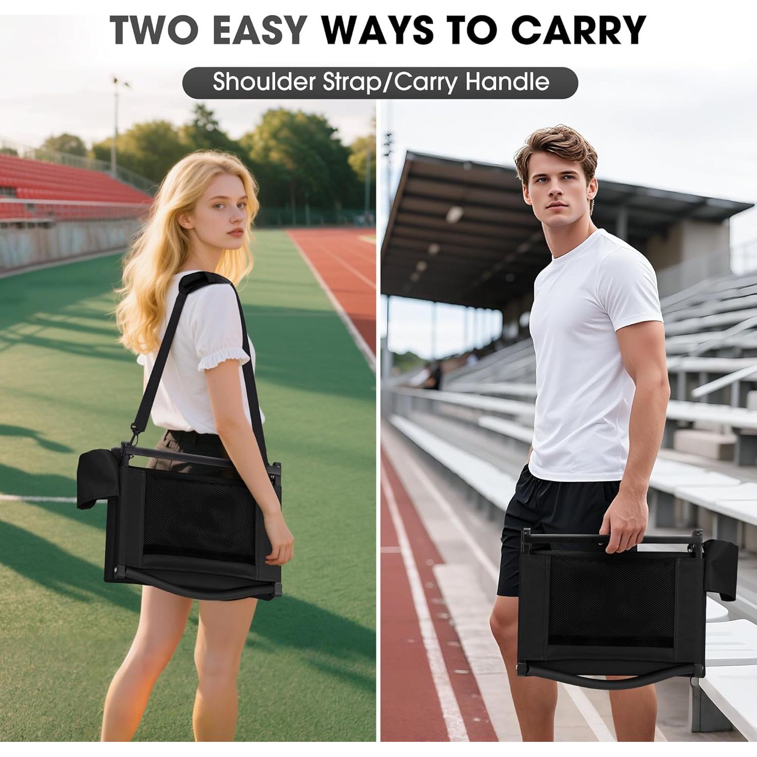 Asiento de Gradería Plegable Fragess con Respaldo y Cojín