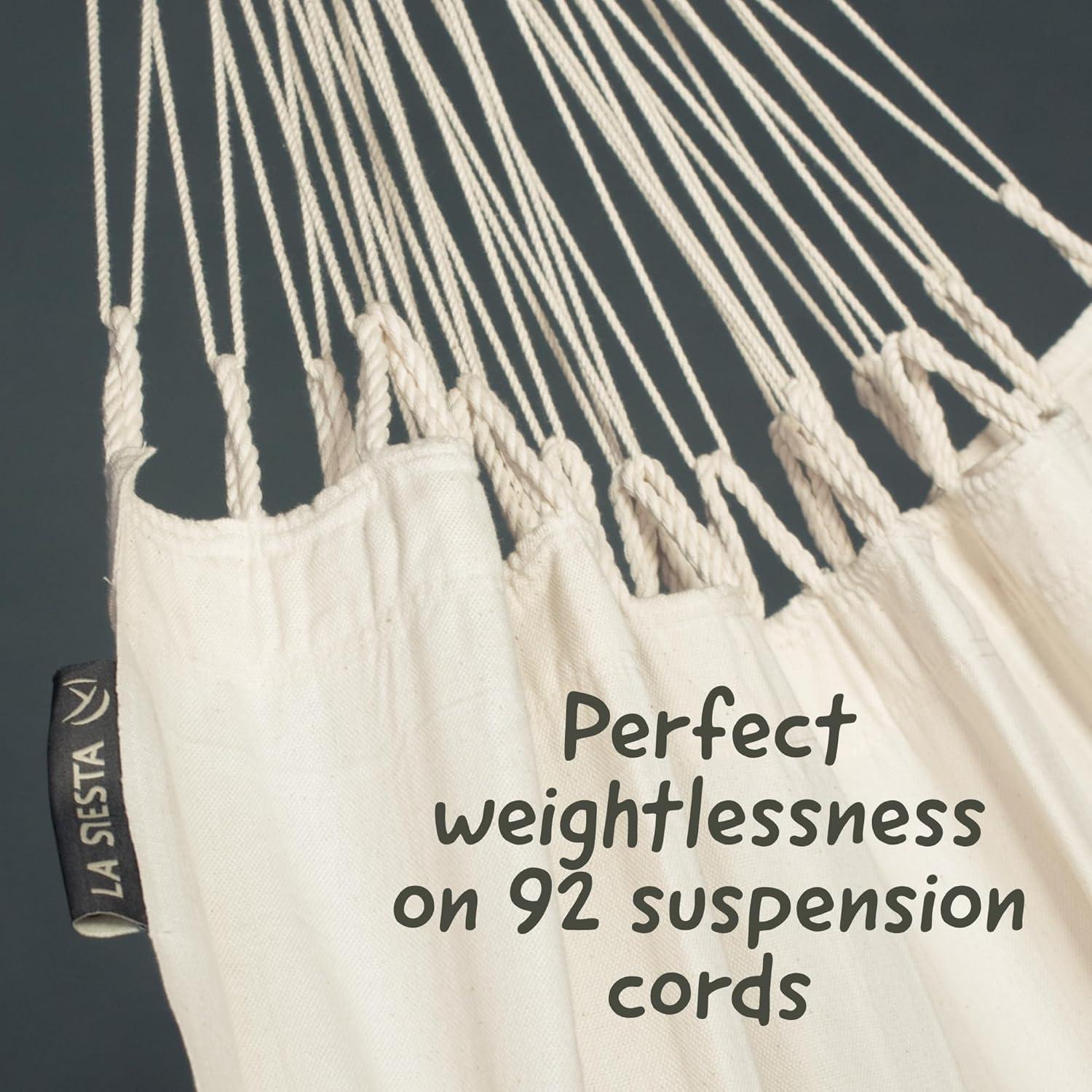 Hamaca Extra Grande LA SIESTA Modesta Algodón Orgánico 200 Kg