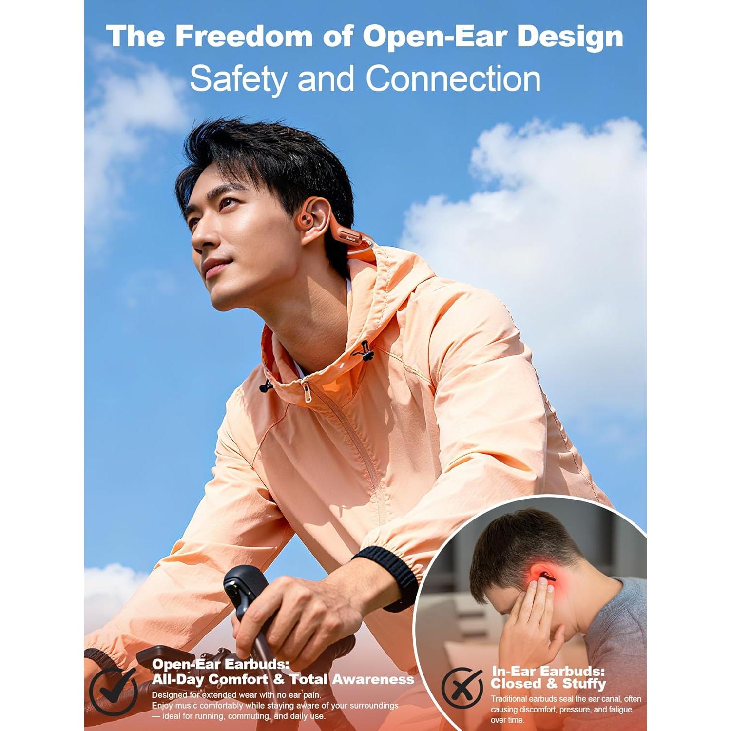 Auriculares de Conducción Ósea KIMHOST BC31 Impermeables 32GB