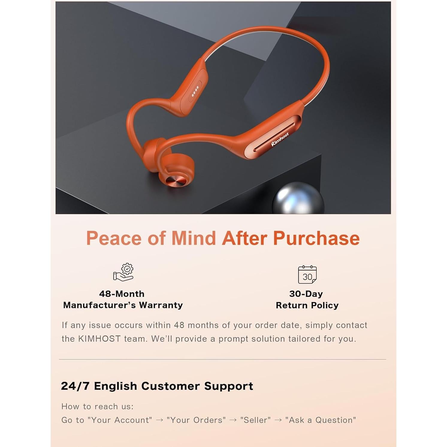 Auriculares de Conducción Ósea KIMHOST BC31 Impermeables 32GB