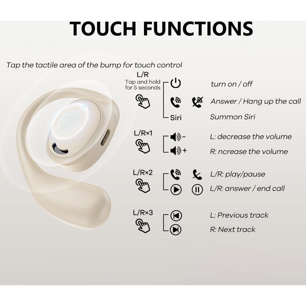 Auriculares Bluetooth ABCDONG M56 Inalámbricos 30h Batería