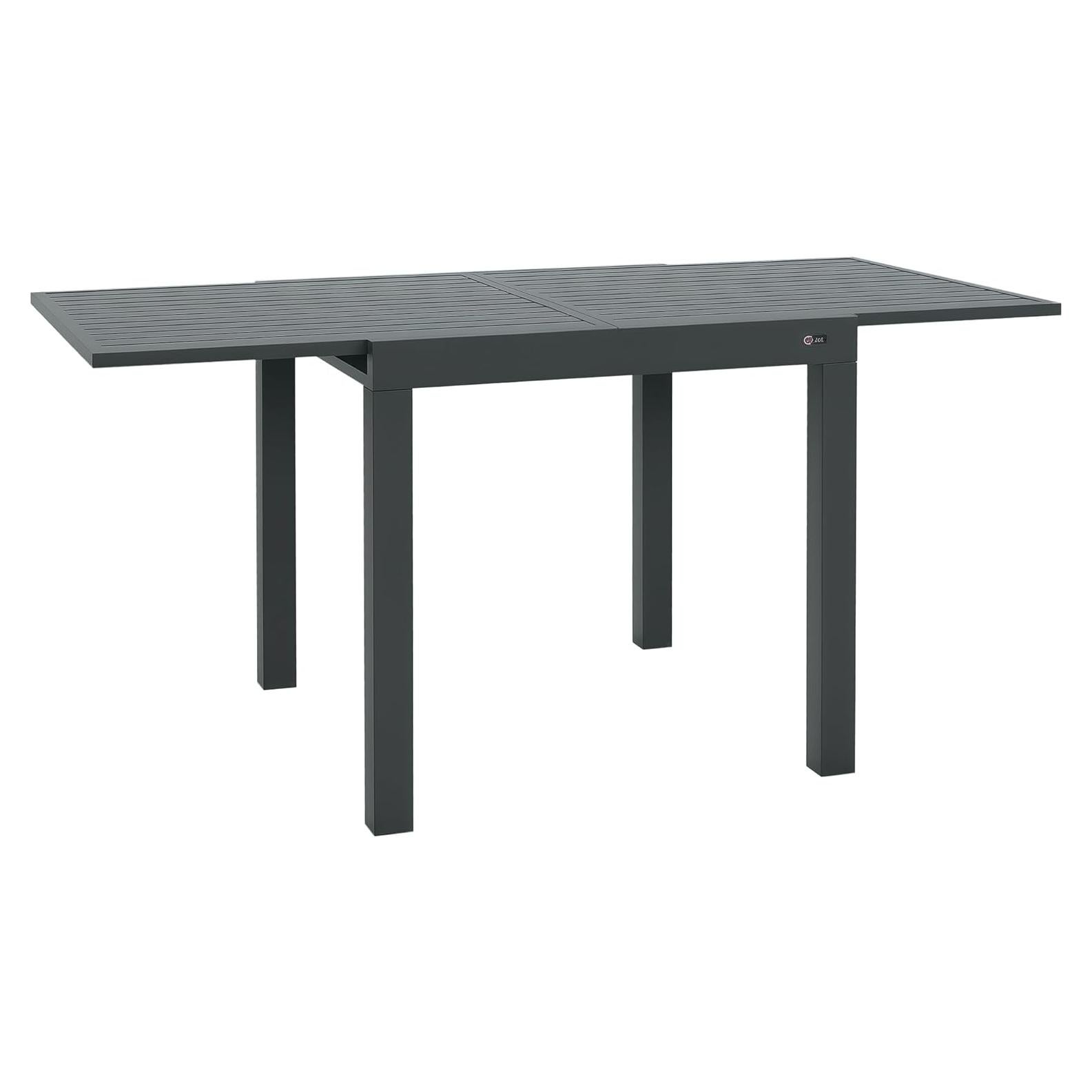 Mesa de Comedor Expandible Outsunny para Patio Gris 4-6 Personas