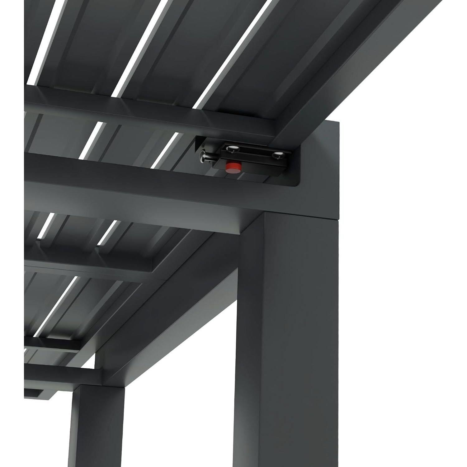 Mesa de Comedor Expandible Outsunny para Patio Gris 4-6 Personas