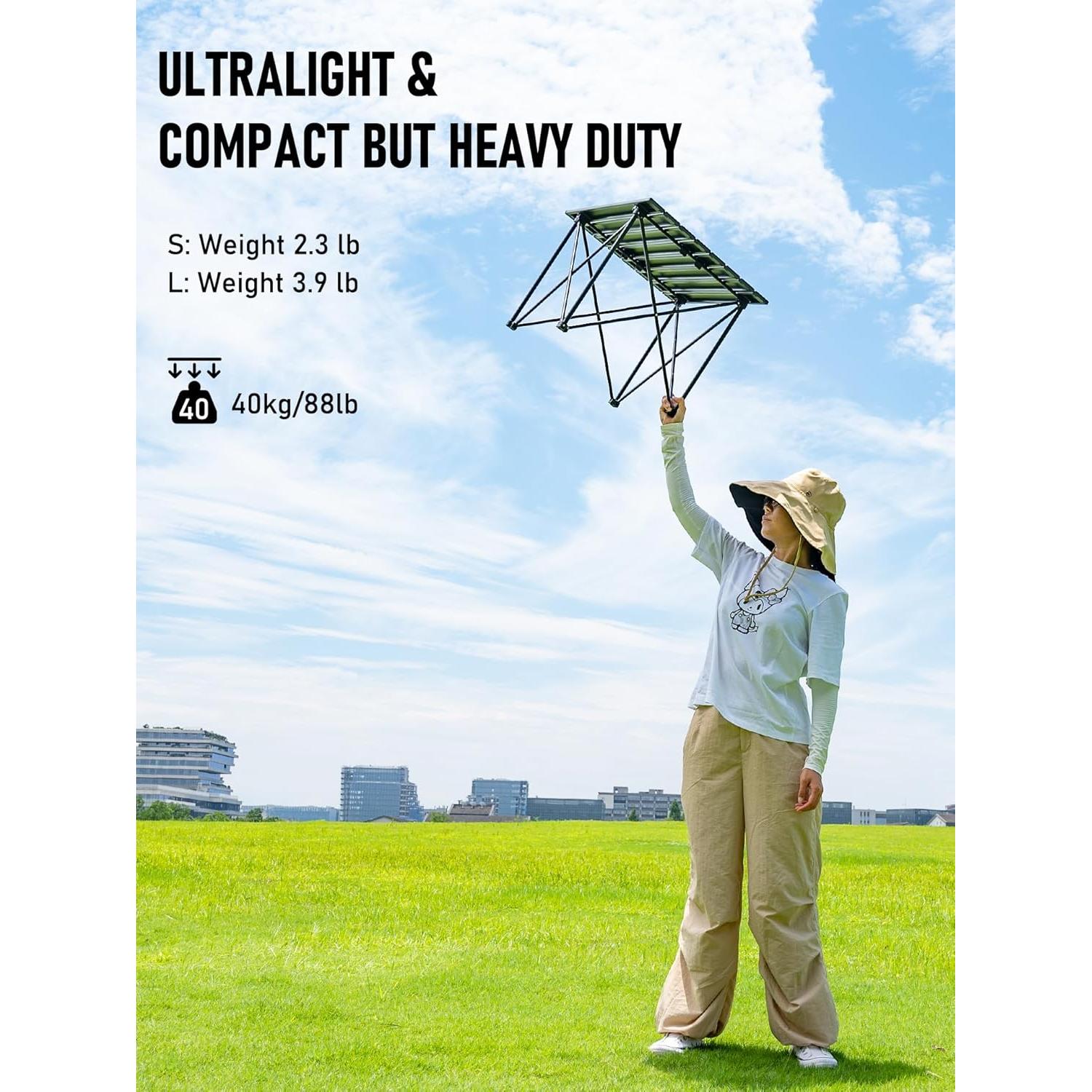 Mesa de Camping Plegable WildCall Alu.Table Ultraligera 1.1kg