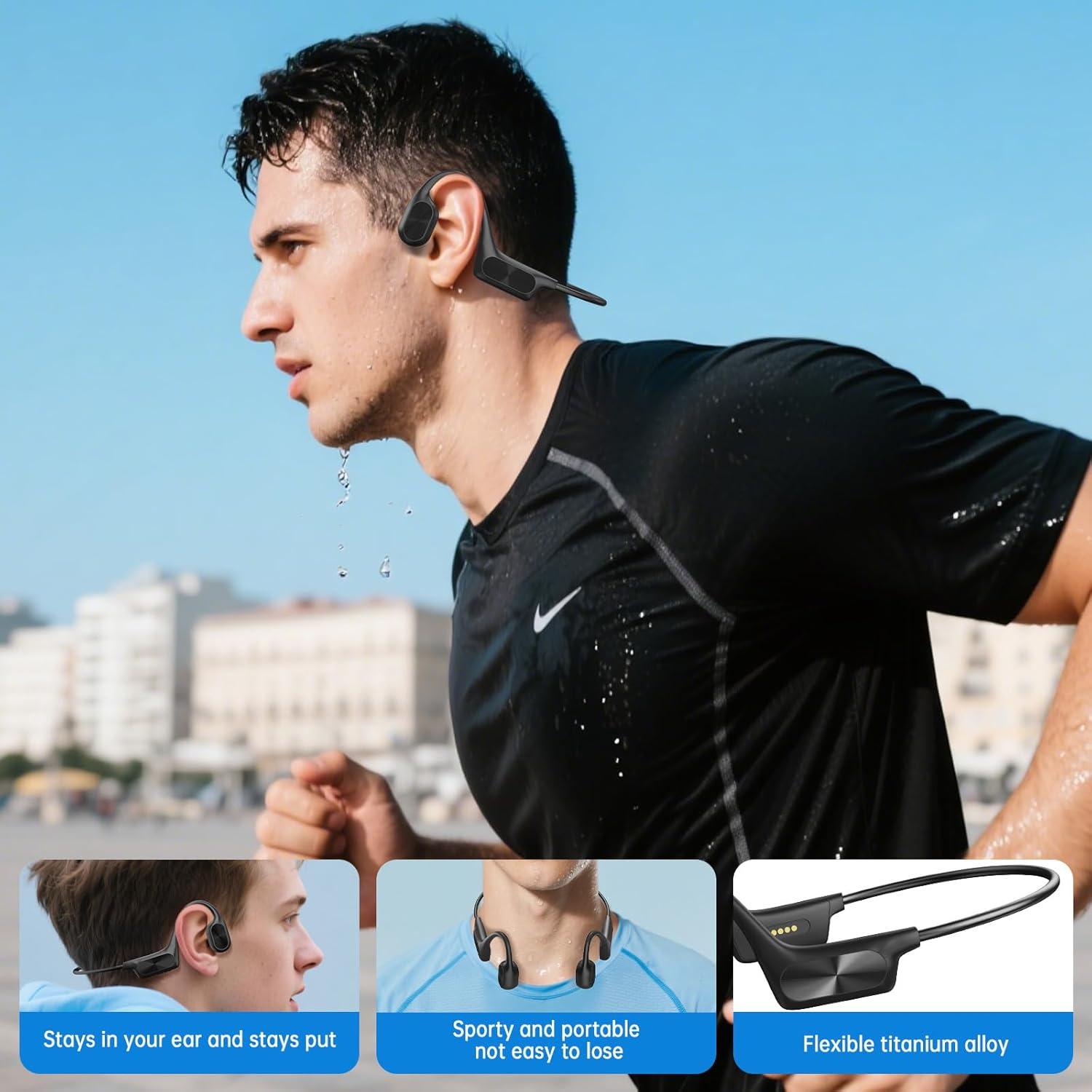 Auriculares de Conducción Ósea PENAOVER B51SPRO 64GB Bluetooth 5.3