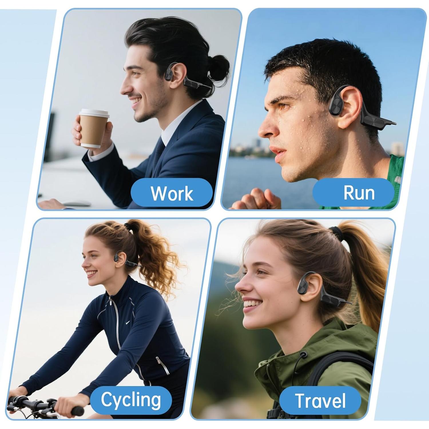 Auriculares de Conducción Ósea PENAOVER B51SPRO 64GB Bluetooth 5.3