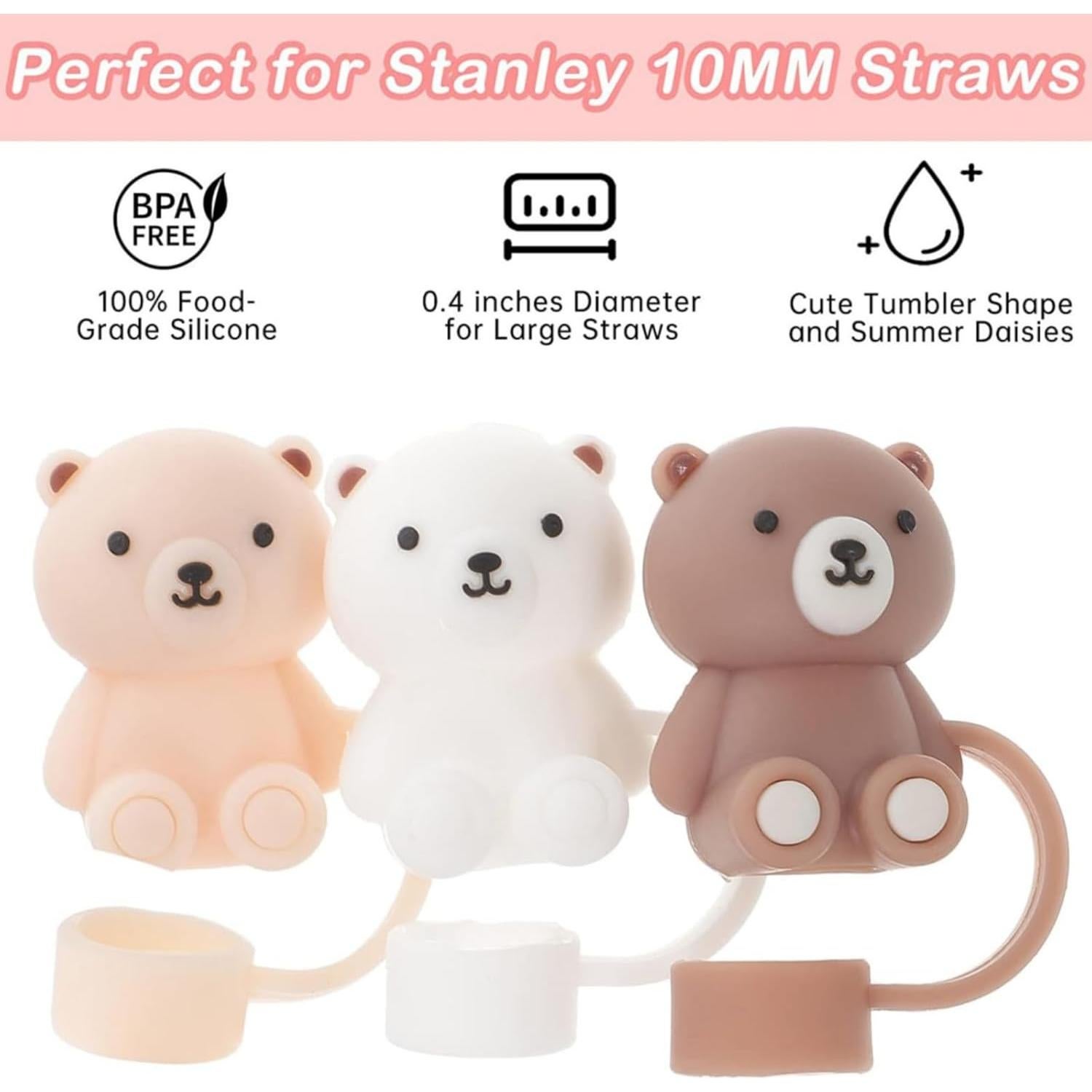 Tapa de Pajita de Silicona GL-Auking para Stanley Cup 10mm