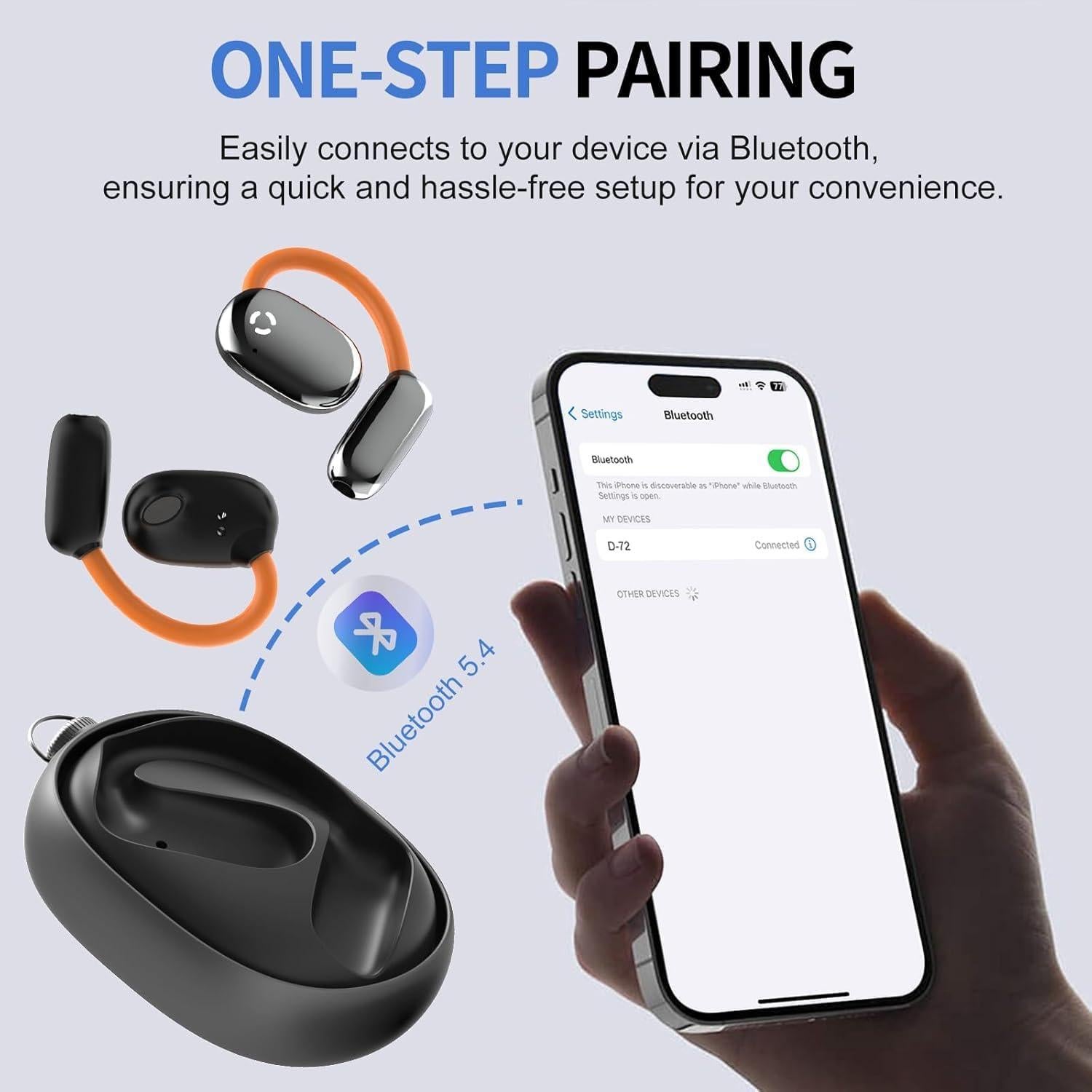 Auriculares Inalámbricos MIGOUFIT D-72 con Bluetooth 5.4