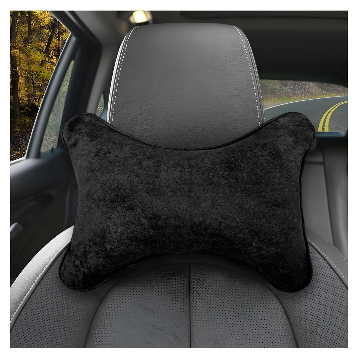 Almohada de Cuello para Auto DXNQ Suave y Ergonómica Negra
