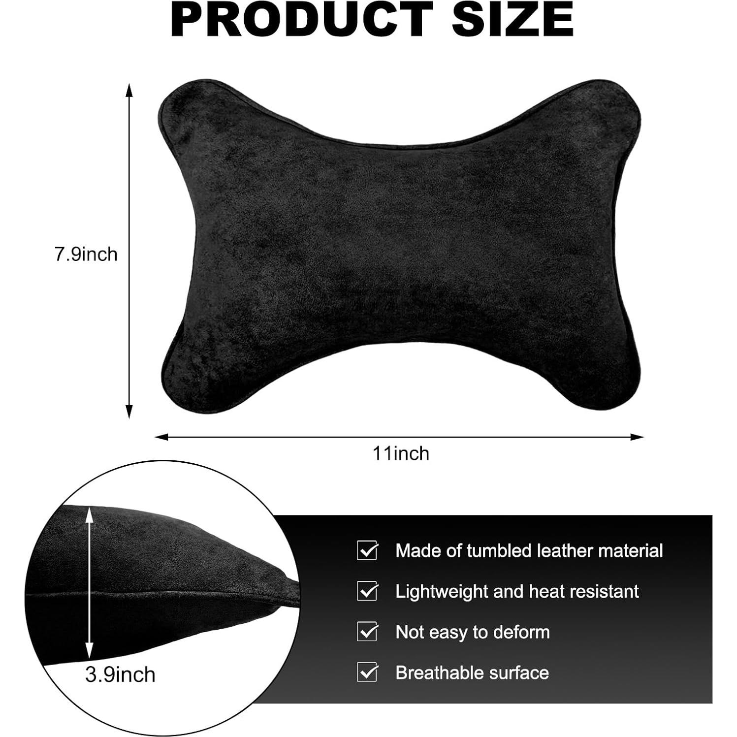 Almohada de Cuello para Auto DXNQ Suave y Ergonómica Negra