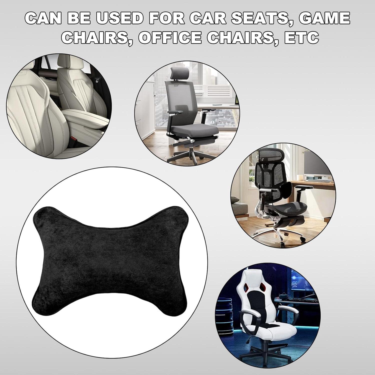 Almohada de Cuello para Auto DXNQ Suave y Ergonómica Negra