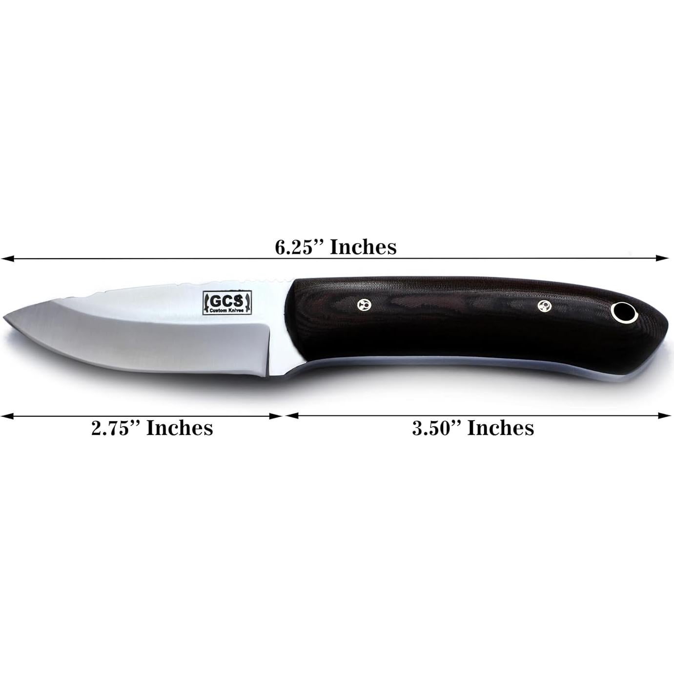 Cuchillo de Supervivencia GCS 264 de Acero D2 Hecho a Mano