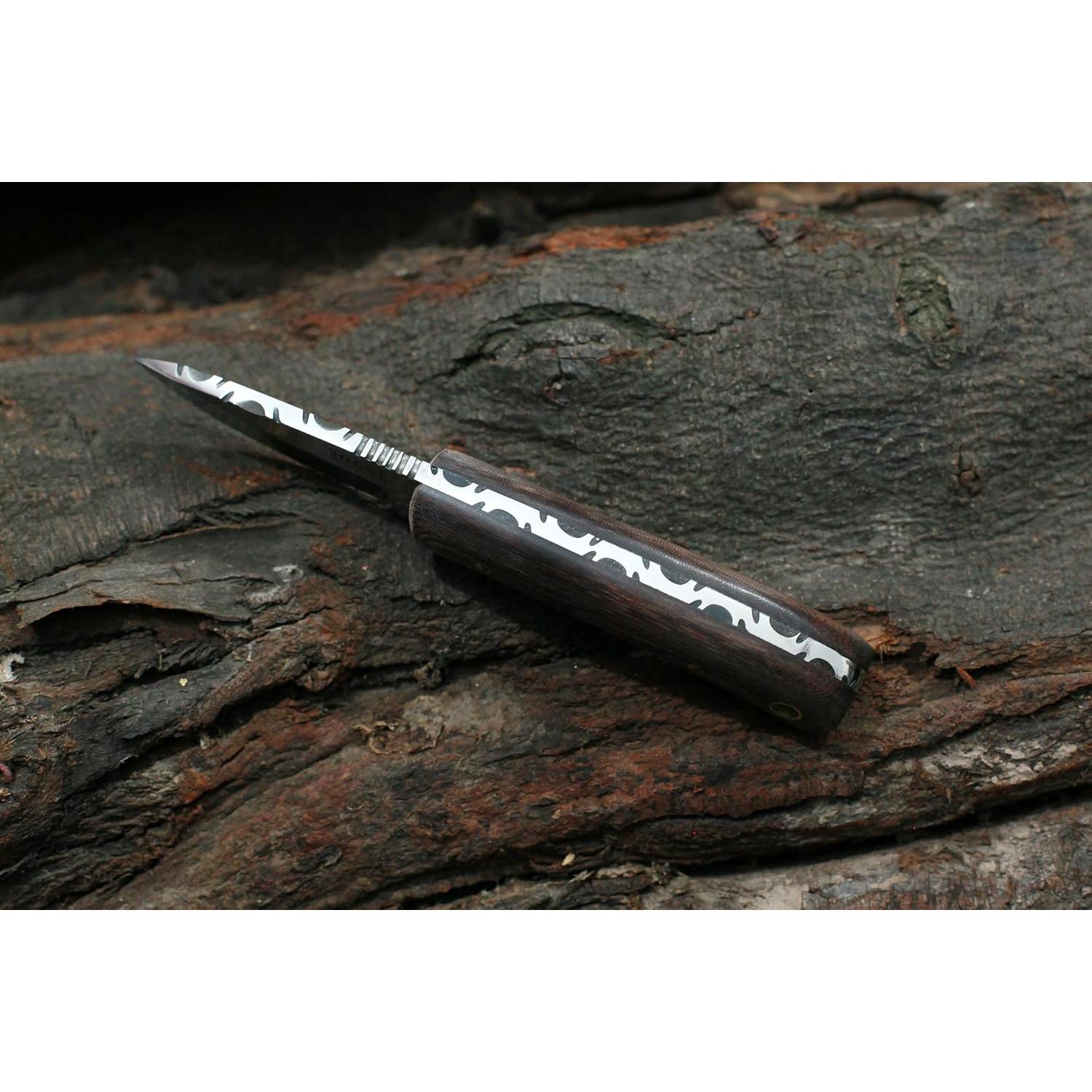 Cuchillo de Supervivencia GCS 264 de Acero D2 Hecho a Mano