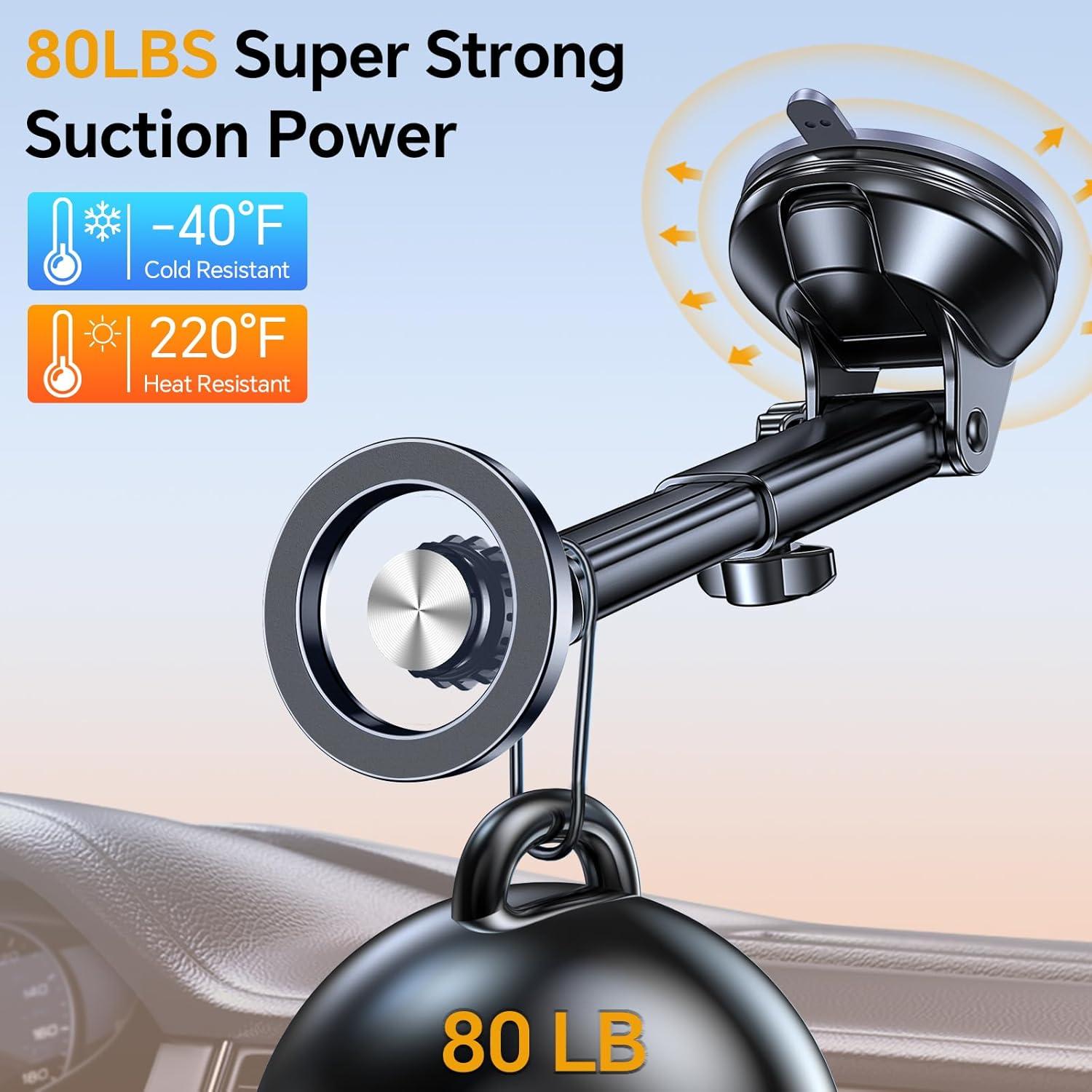 Soporte para Auto Coolpow MagSafe Ajustable 360° Negro