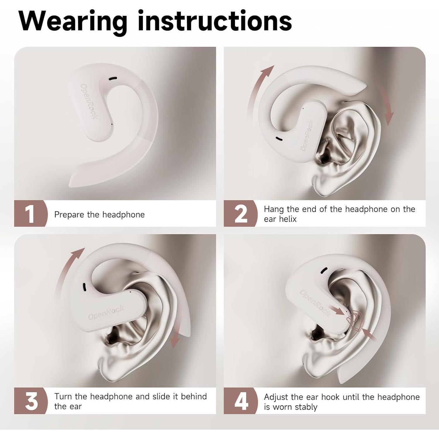 Auriculares Inalámbricos OpenRock S Bluetooth 5.3 60H IPX5