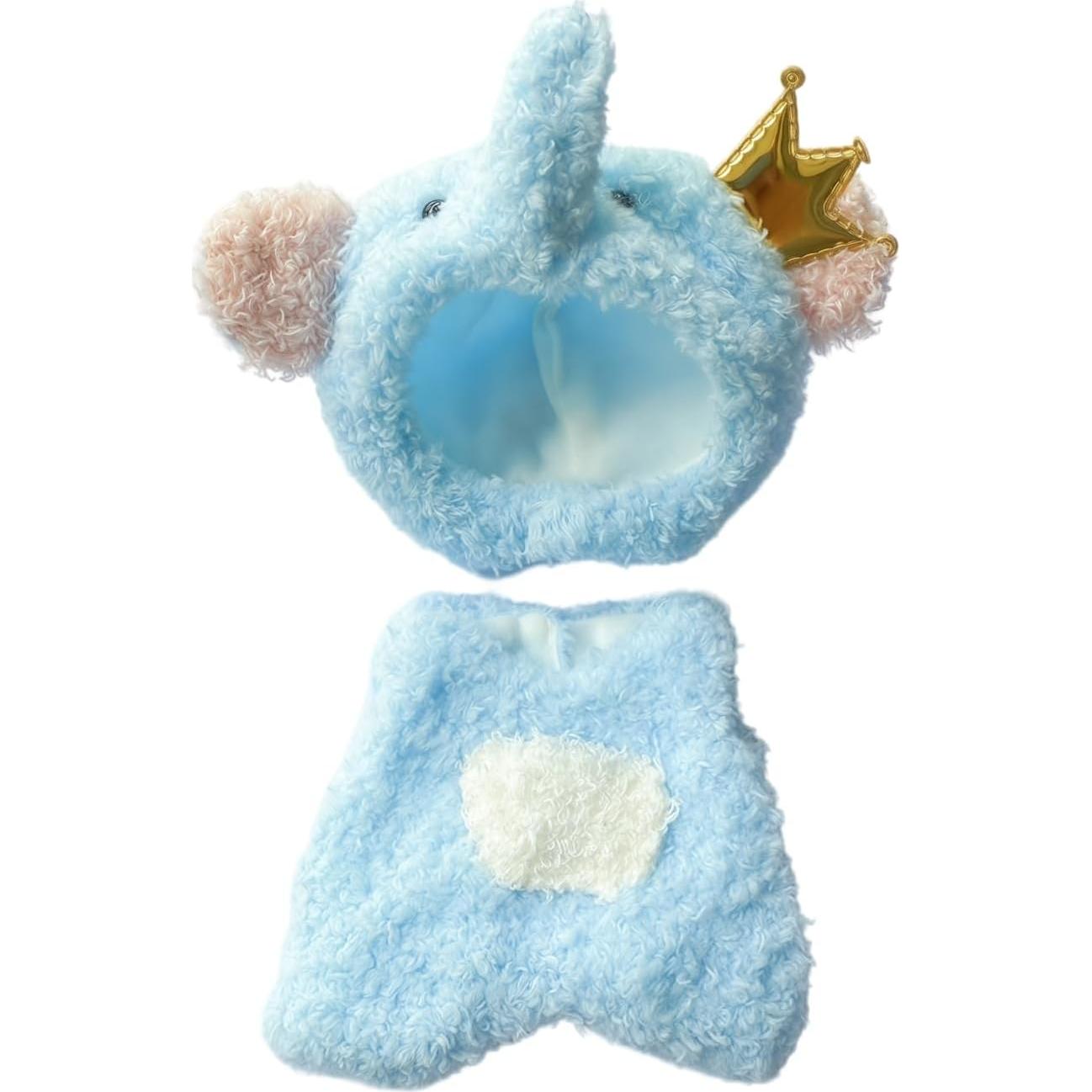 Conjunto de Ropa para Muñecas 17cm Xinbalove Elefante Azul